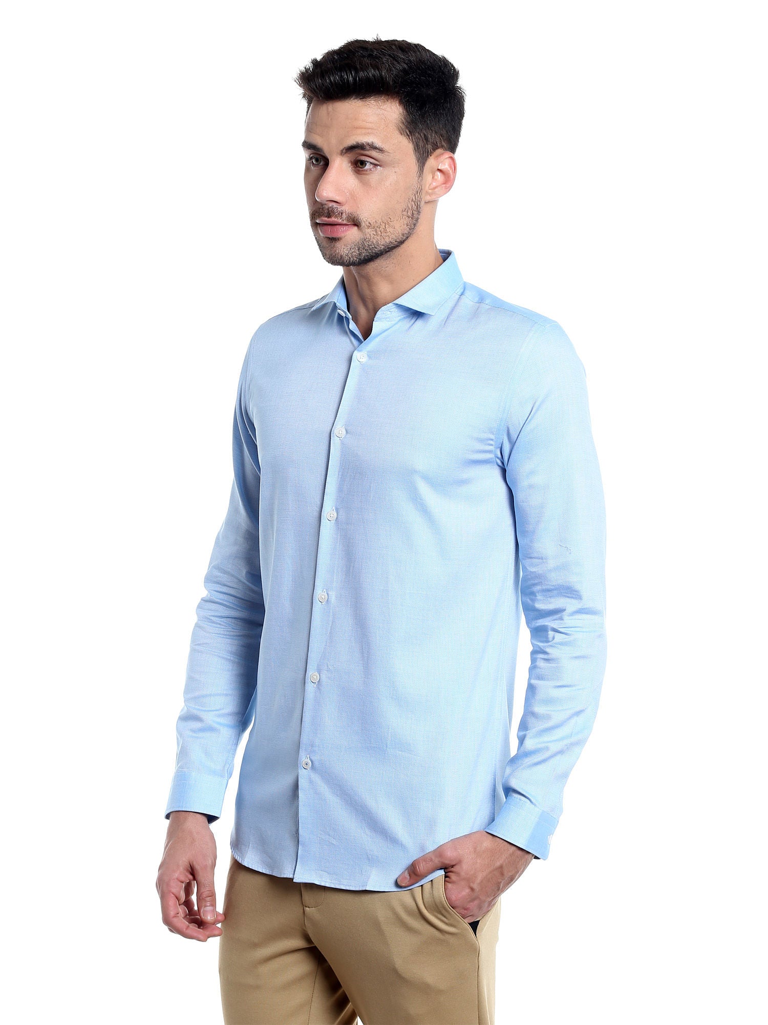 Blue Long Sleeves Shirt
