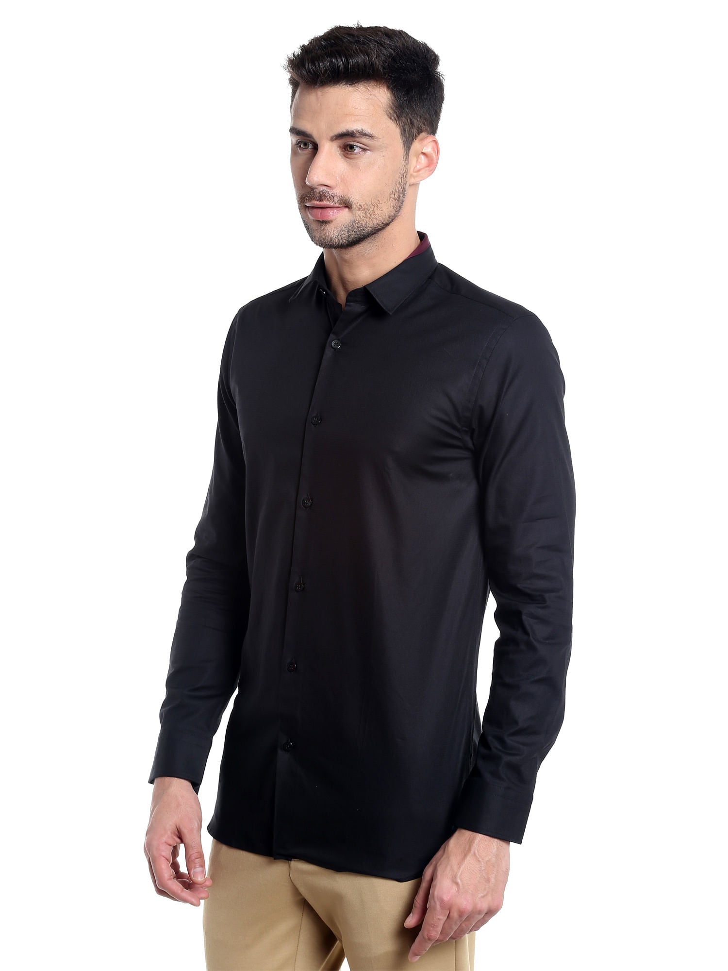 Black Slim Fit Shirt