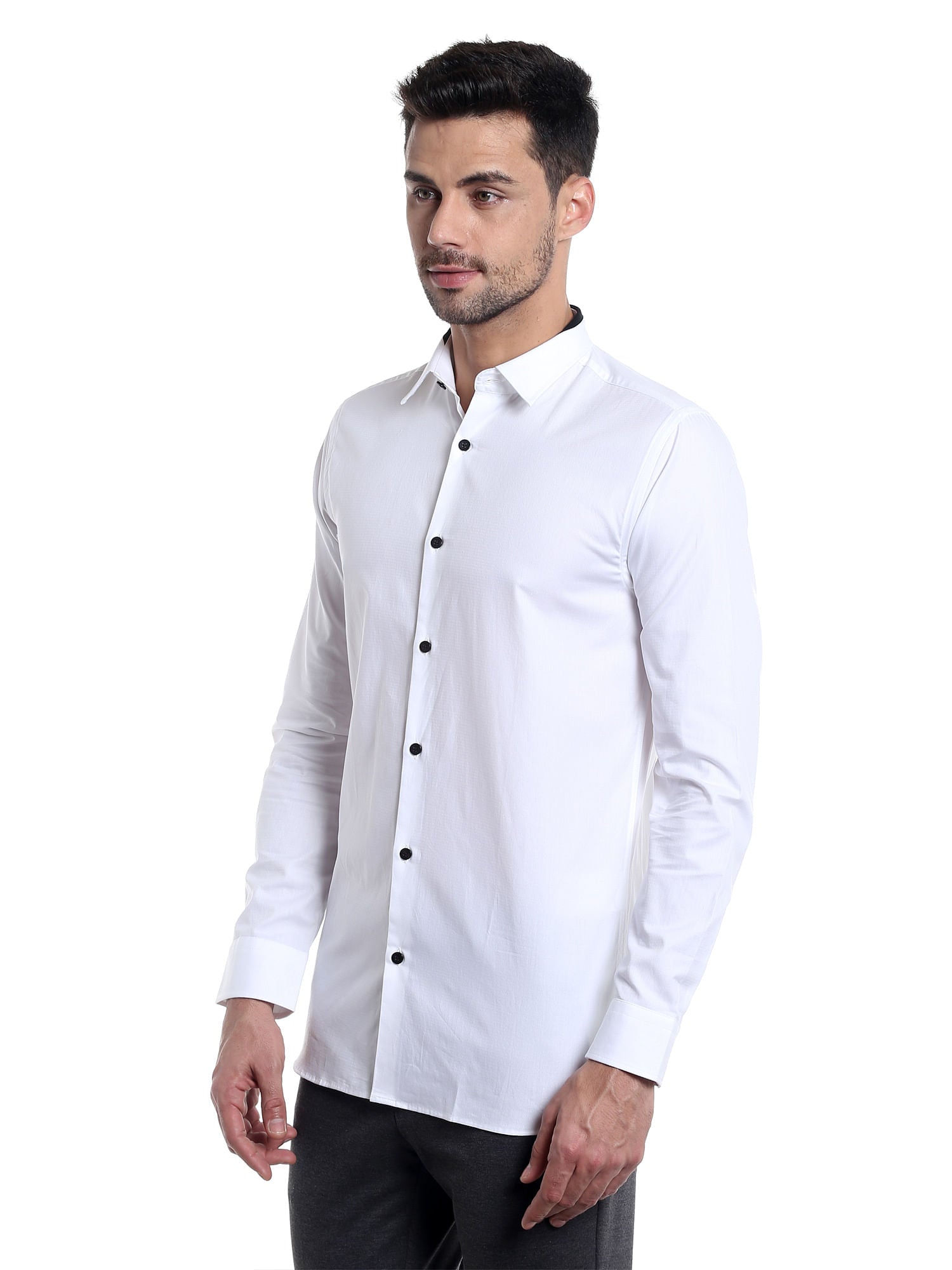 White Slim Fit Shirt