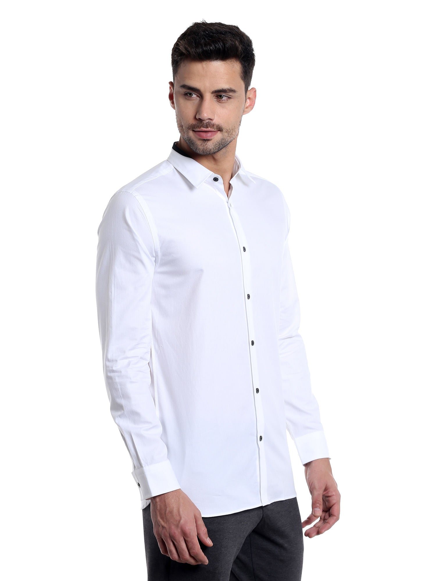 White Slim Fit Shirt