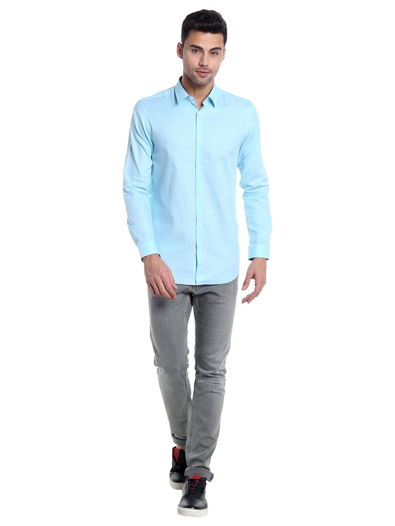 Blue Slim Fit Shirt