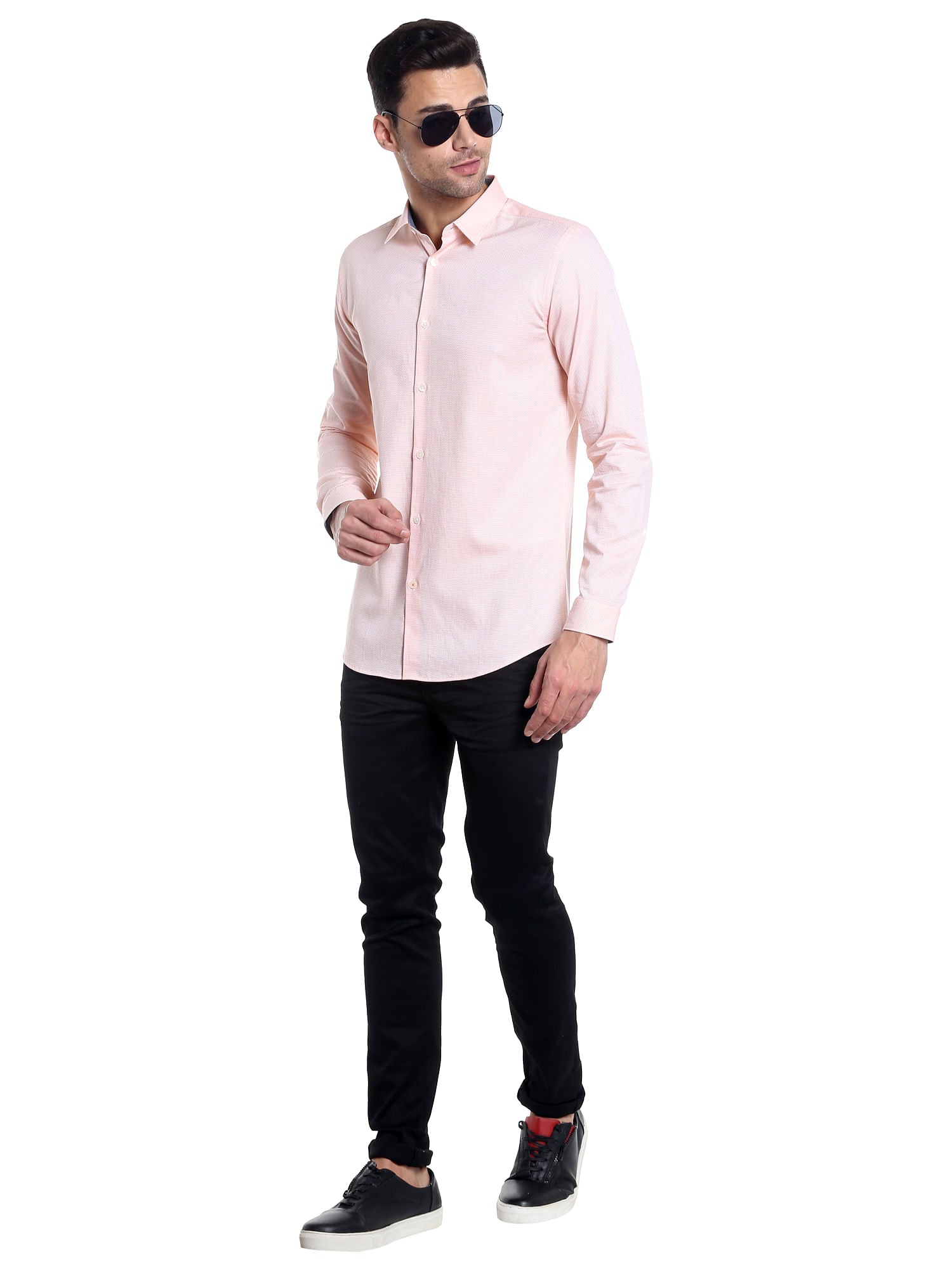 Pink Slim Fit Shirt