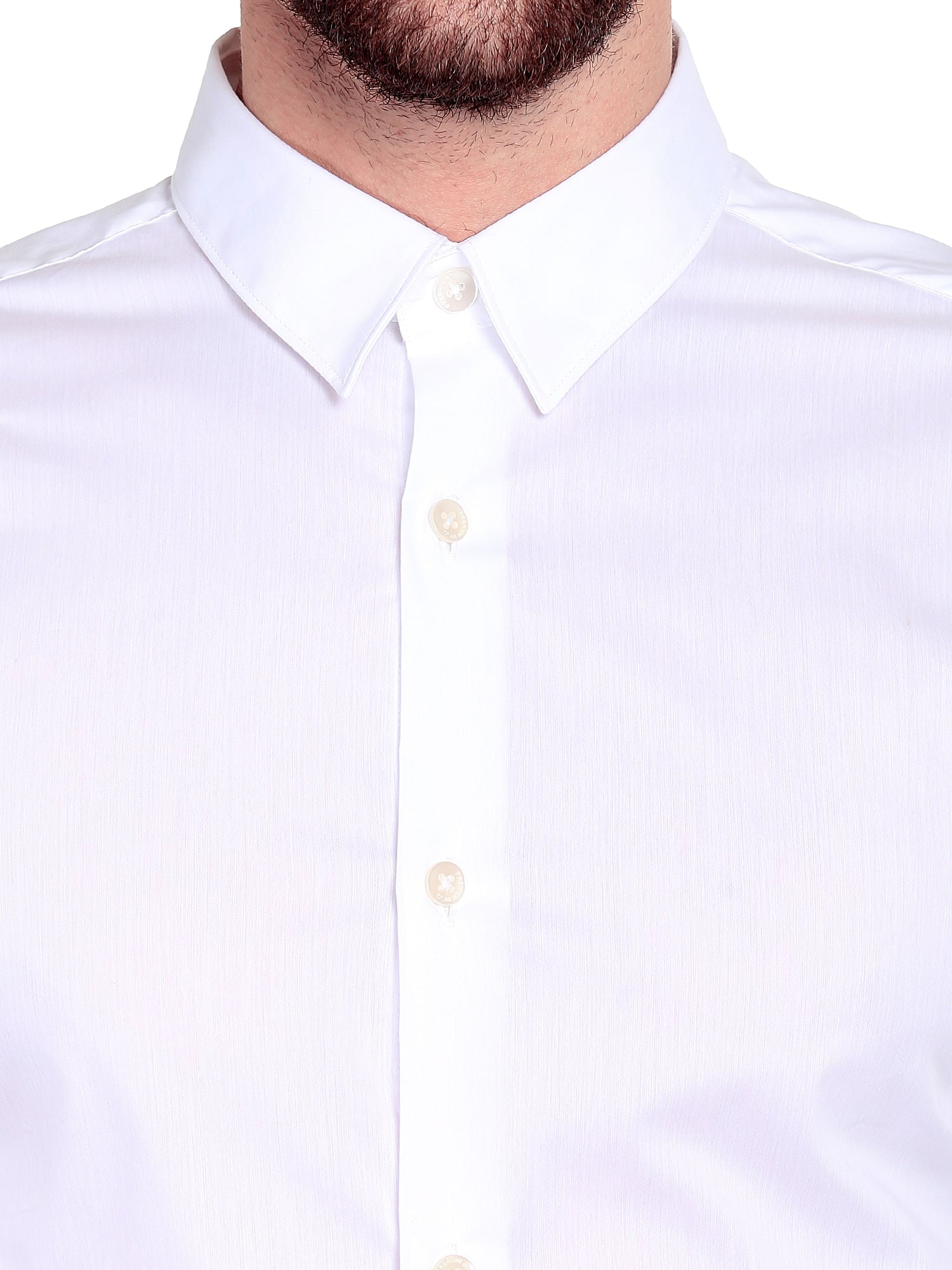 White Slim Fit Shirt
