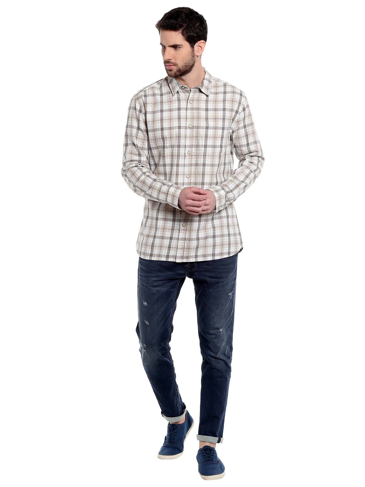 Grey Check Shirt