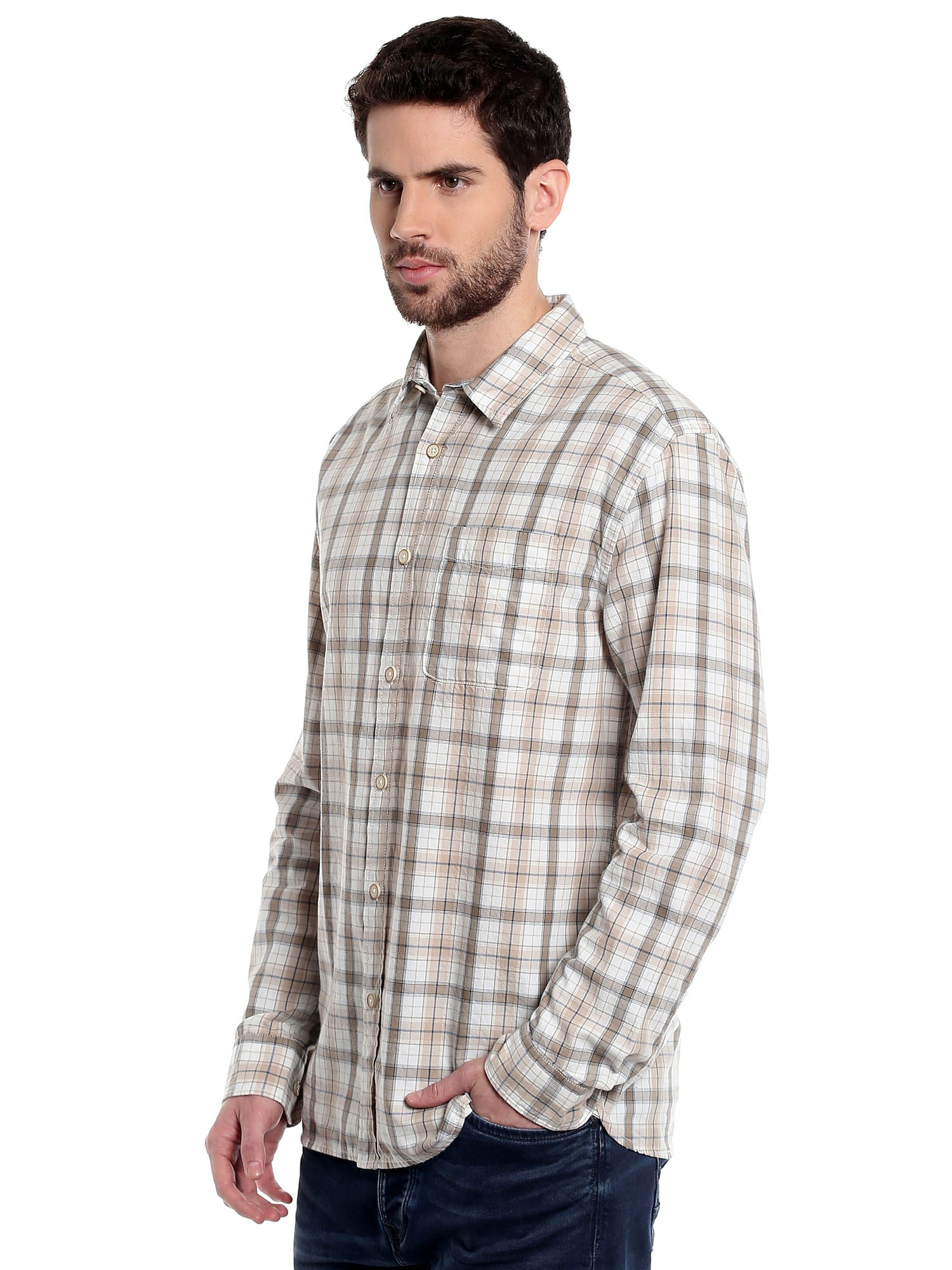 Grey Check Shirt