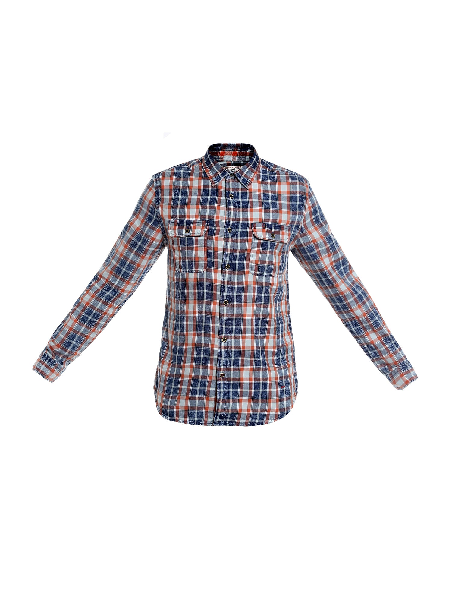 Blue Check Slim Fit Shirt