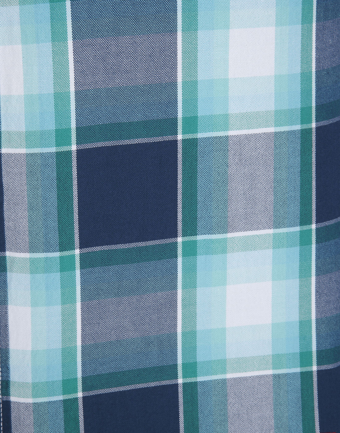 Turquoise Check Slim Fit Shirt