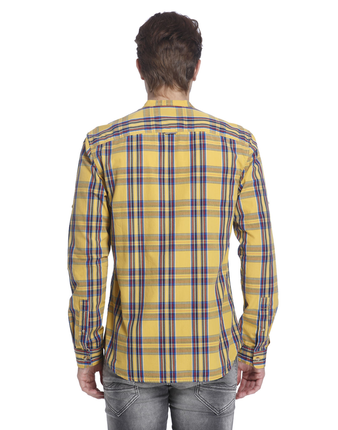 Red Check Slim Fit Shirt