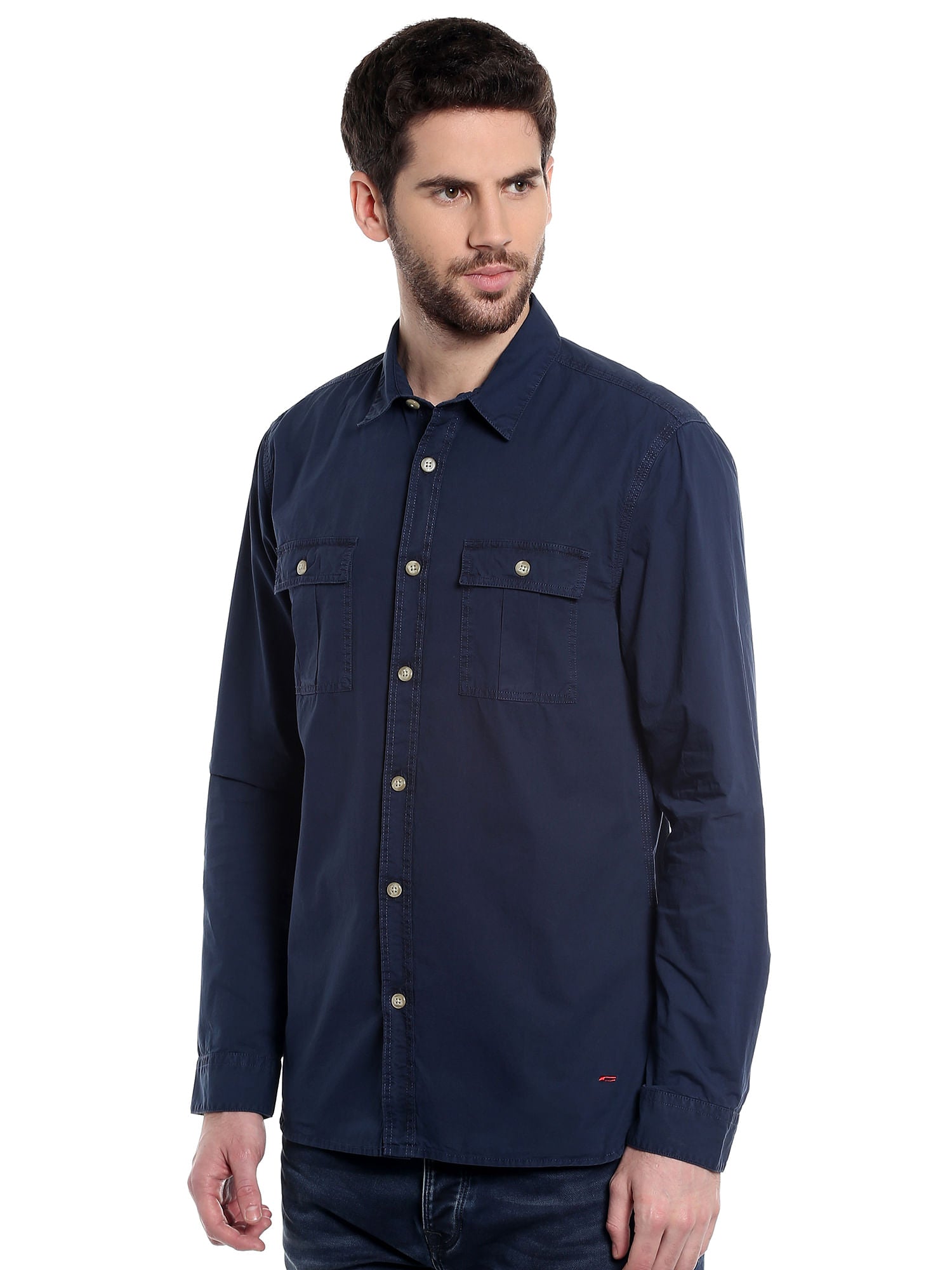 Dark Blue Slim Fit Shirt