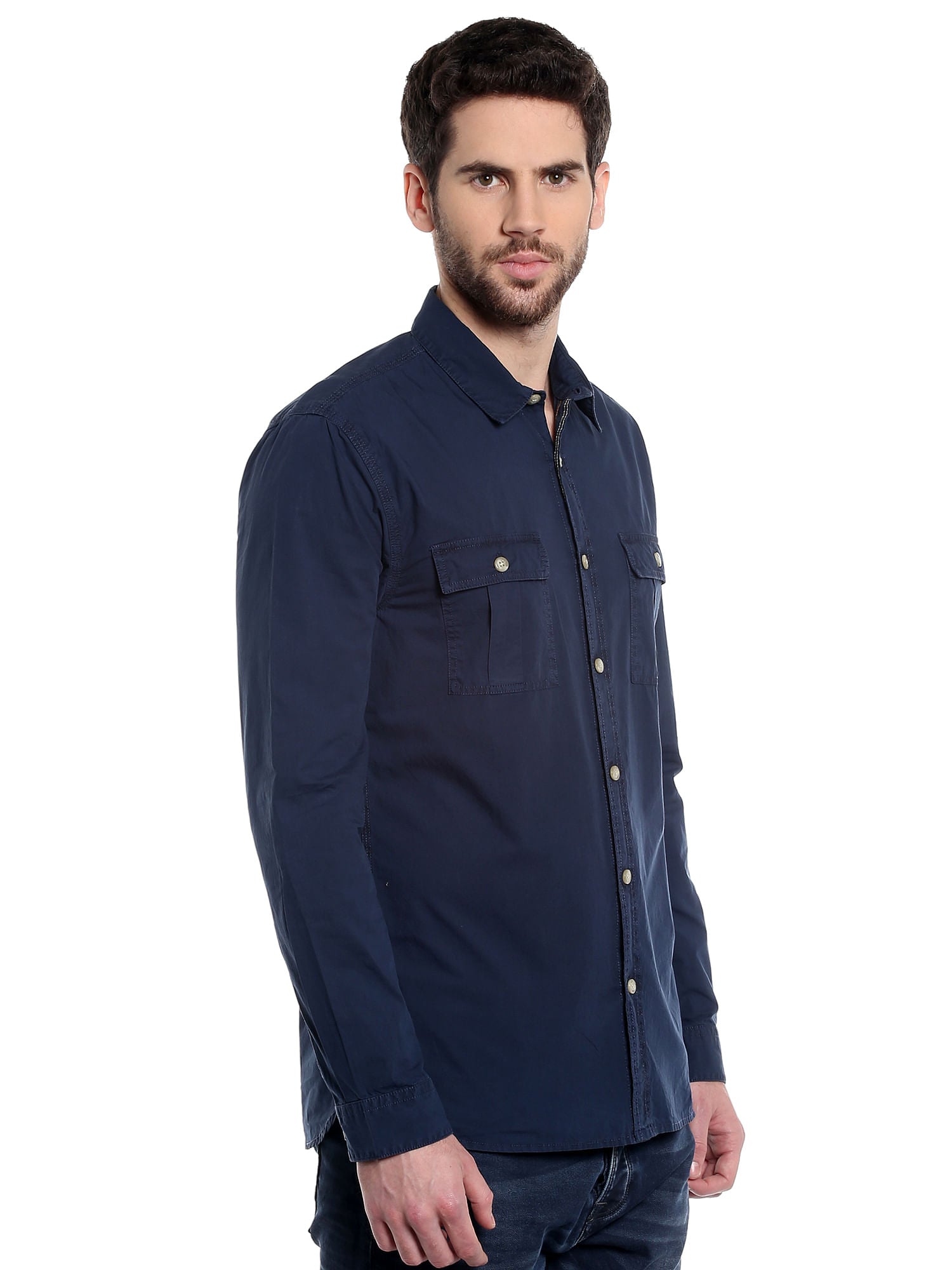 Dark Blue Slim Fit Shirt