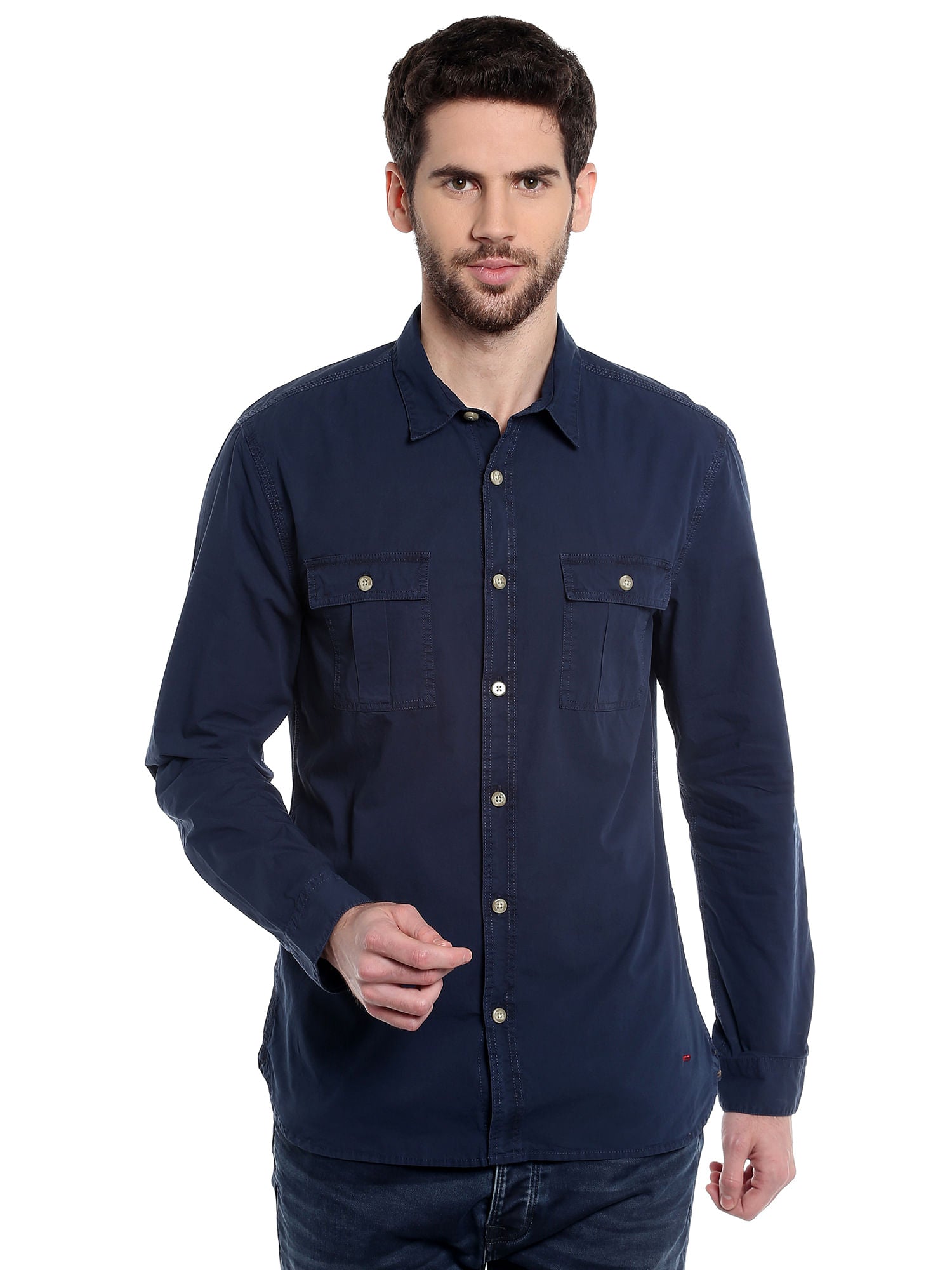Dark Blue Slim Fit Shirt
