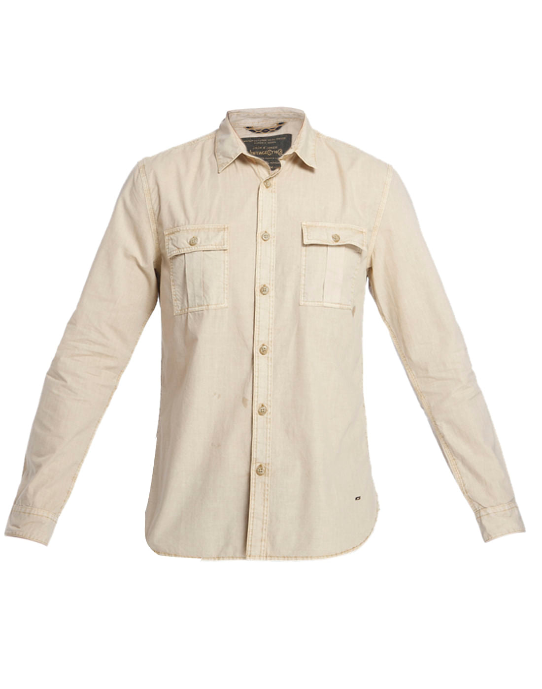 Beige Slim Fit Shirt