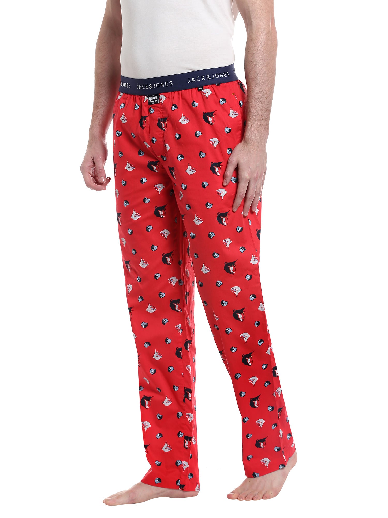 Memphis Grizzlies Printed Red Pyjamas Nba