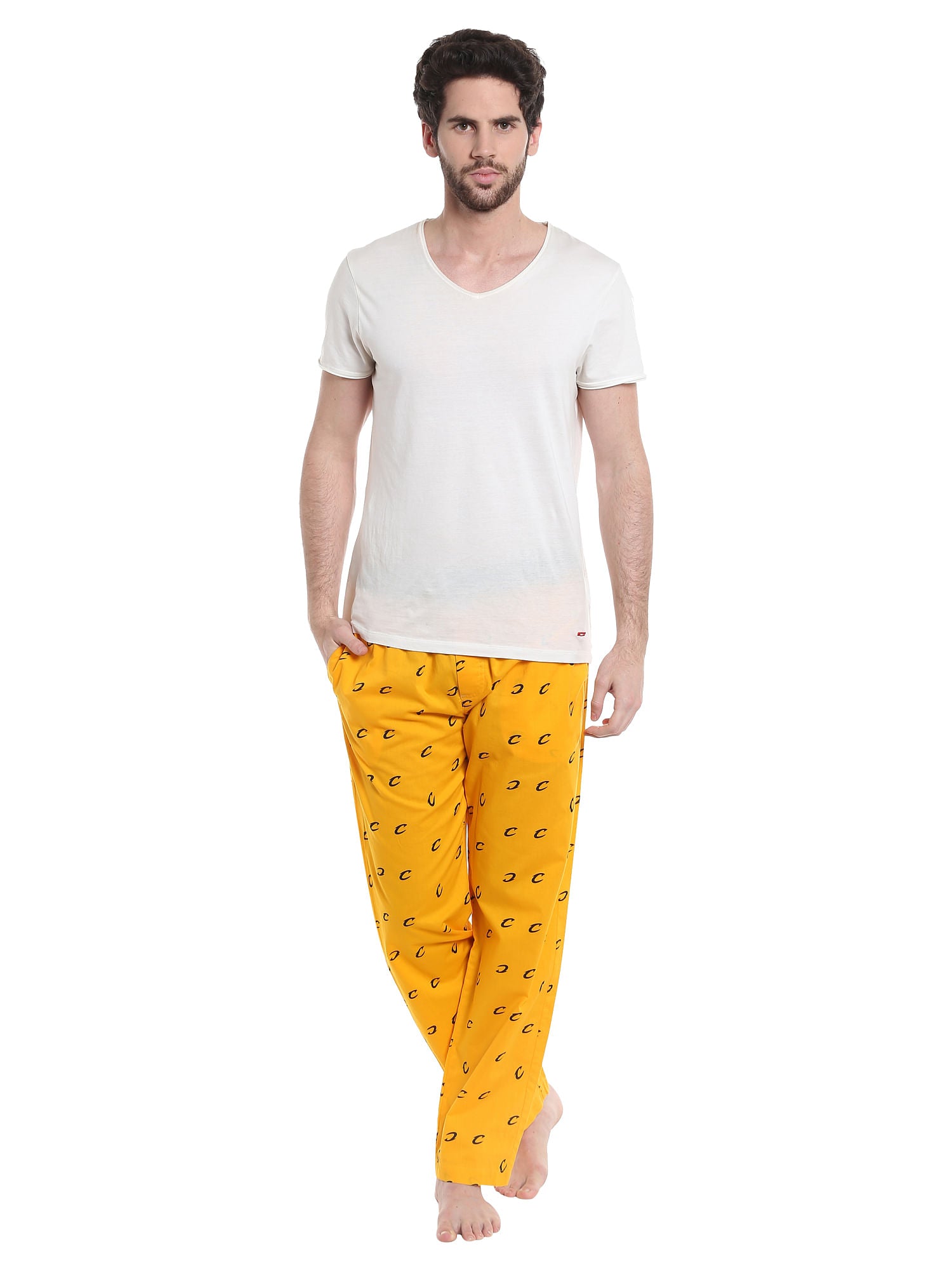 Cleveland Cavaliers Printed Yellow Pyjamas Nba