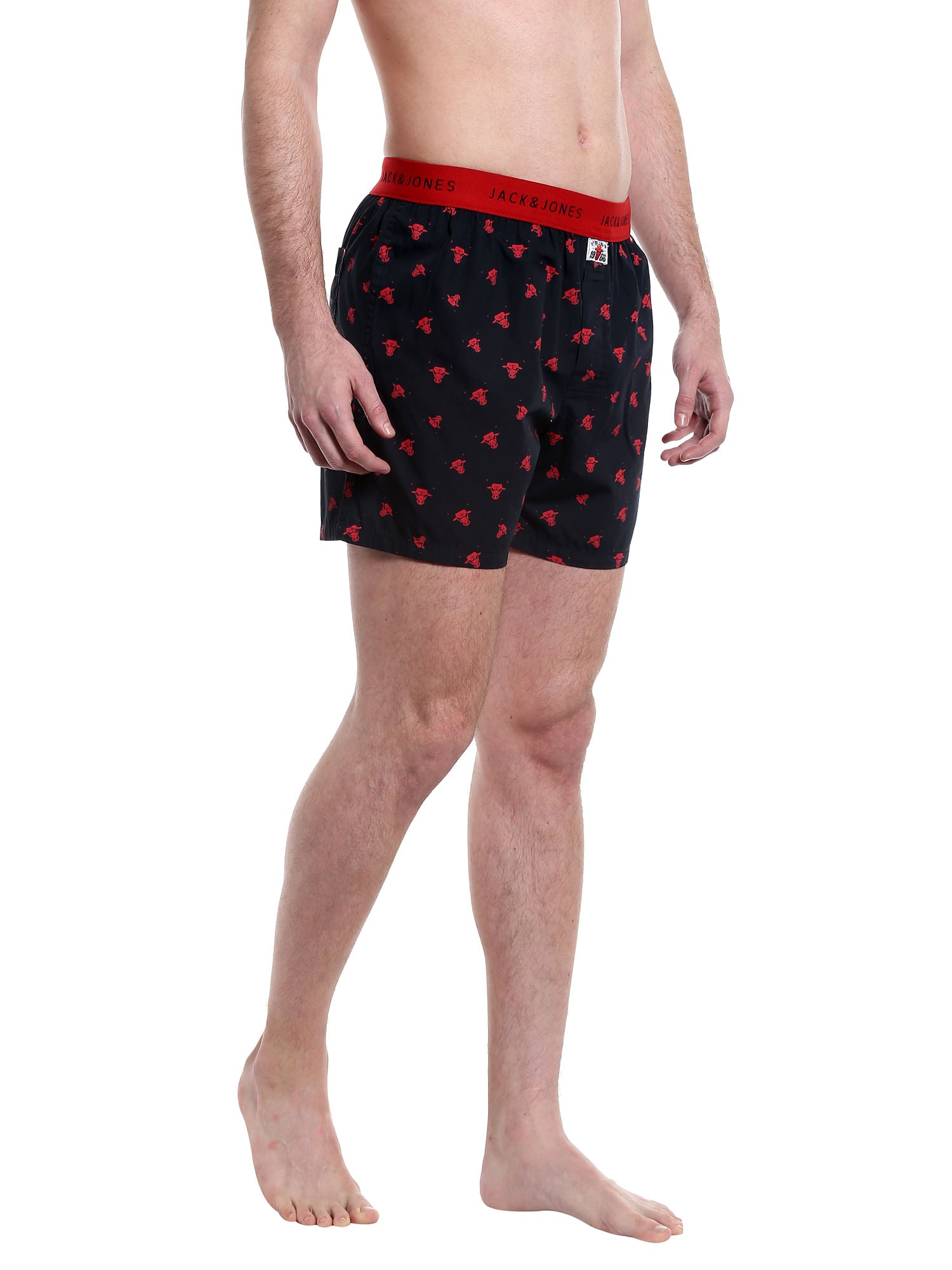 Chicago Bulls Printed Black Boxers Nba