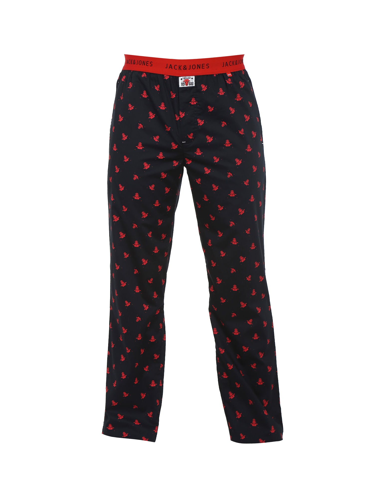 Chicago Bulls Printed Black Pyjamas Nba