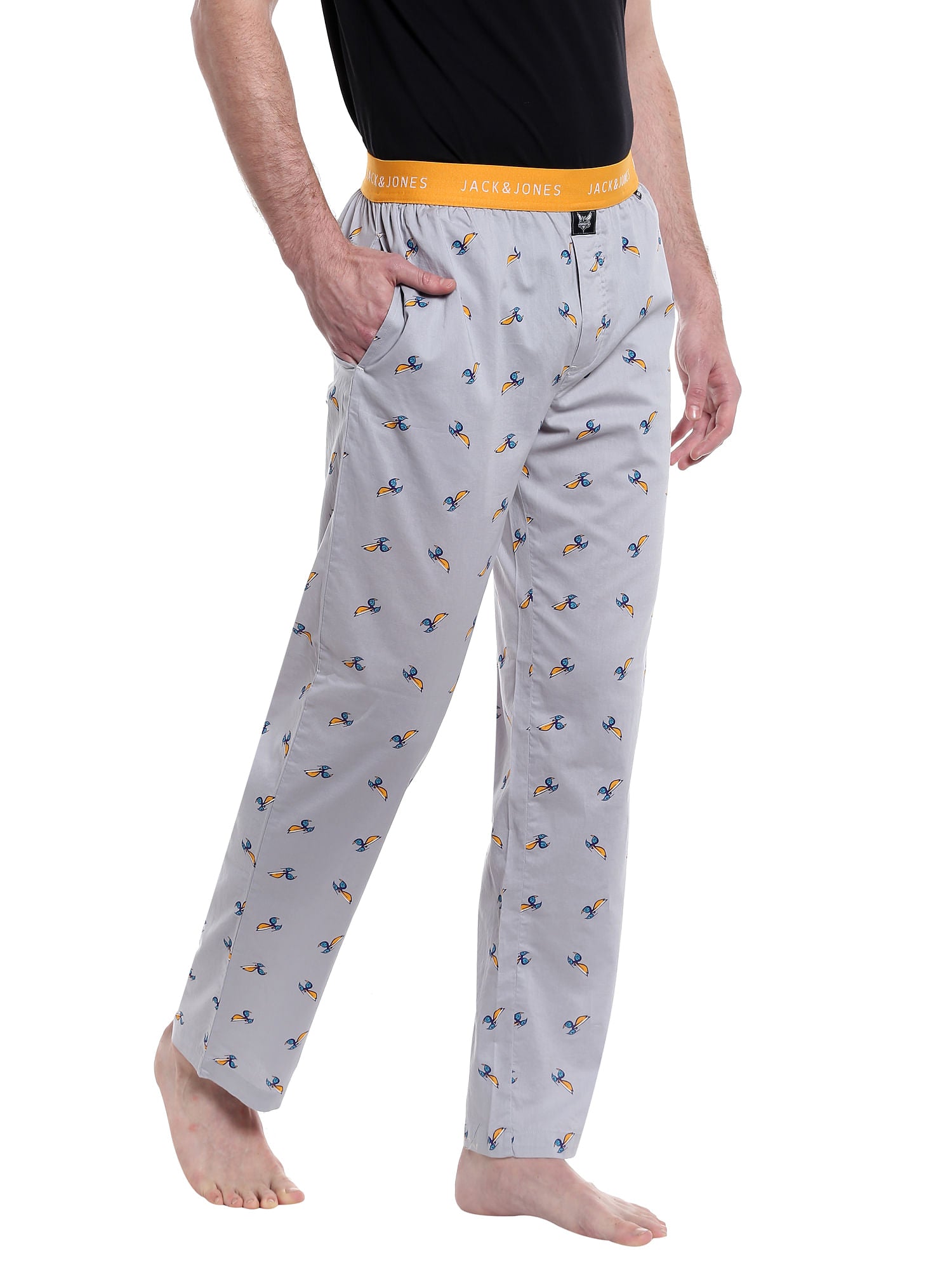 Charlotte Hornets Printed Grey Pyjamas Nba