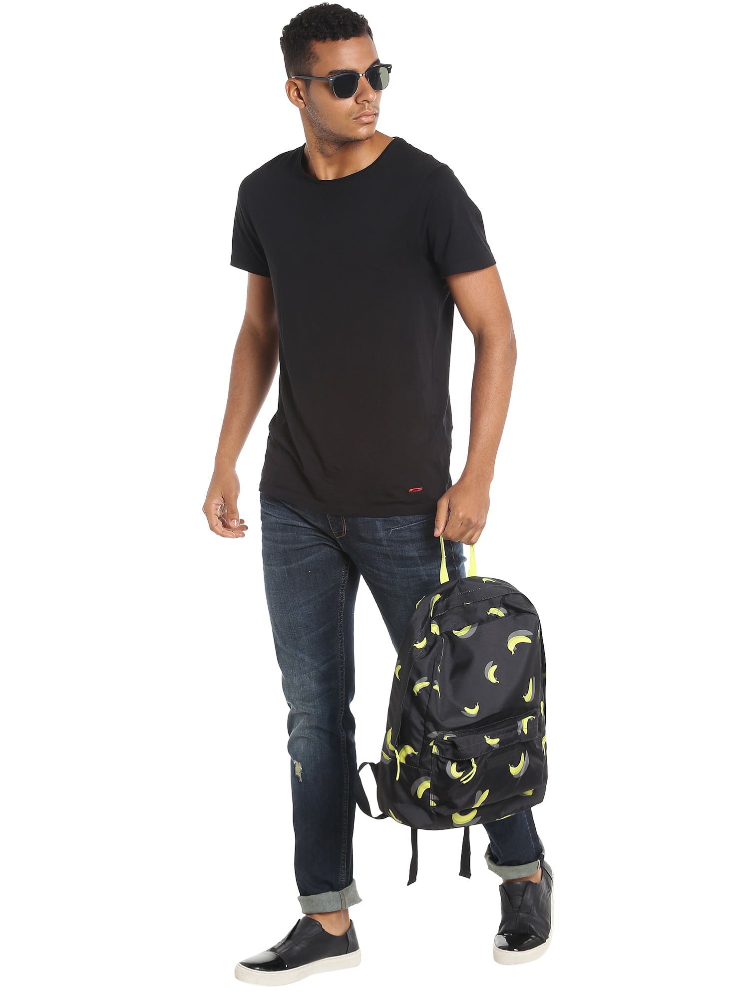 Blue Mildly Distressed Regular Fit Jeans