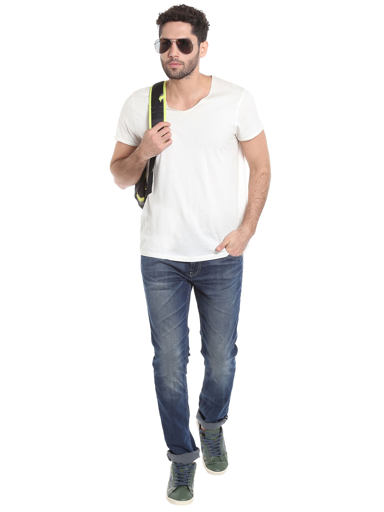 Dark Blue Low Rise Slim Fit Jeans