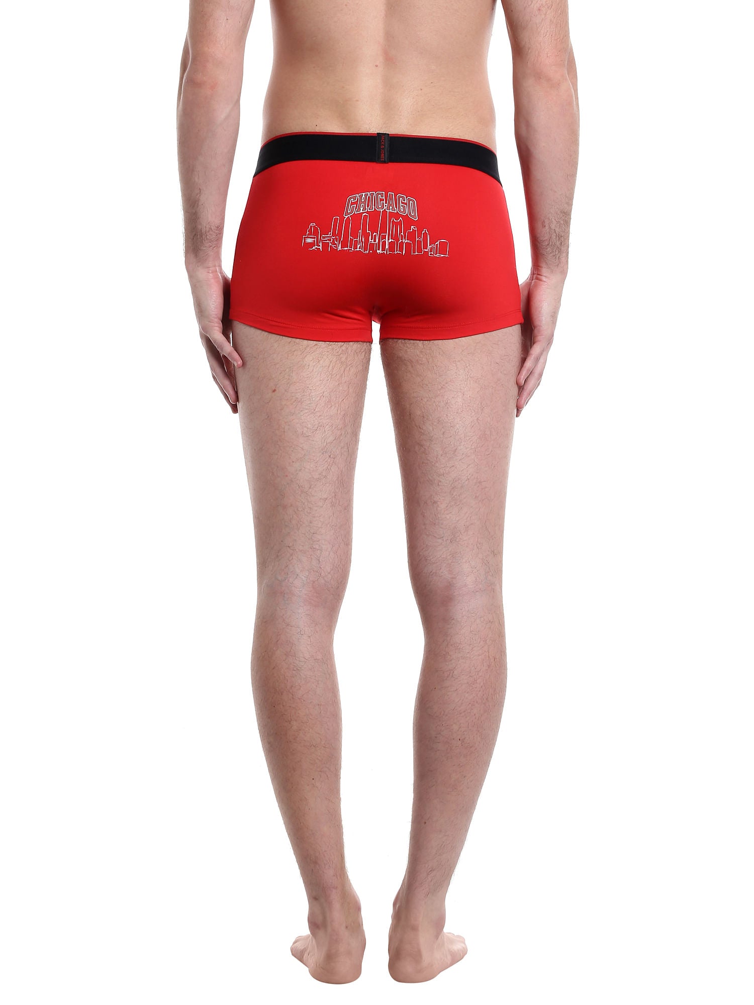 Chicago Bulls Print Red Brazilian Trunks Nba