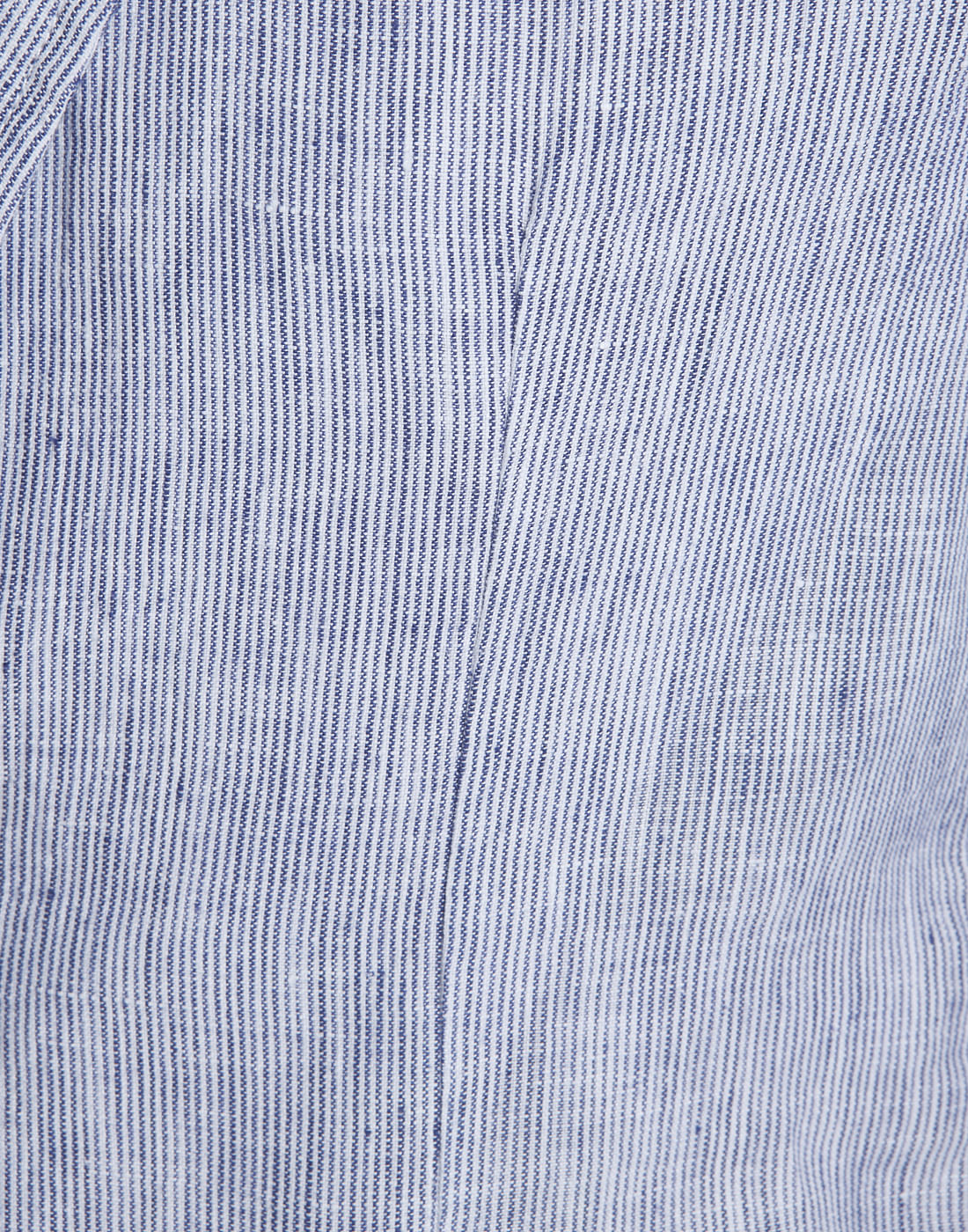 White Striped Linen Blazer