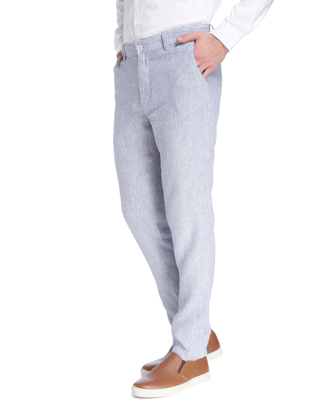 White Linen Trousers