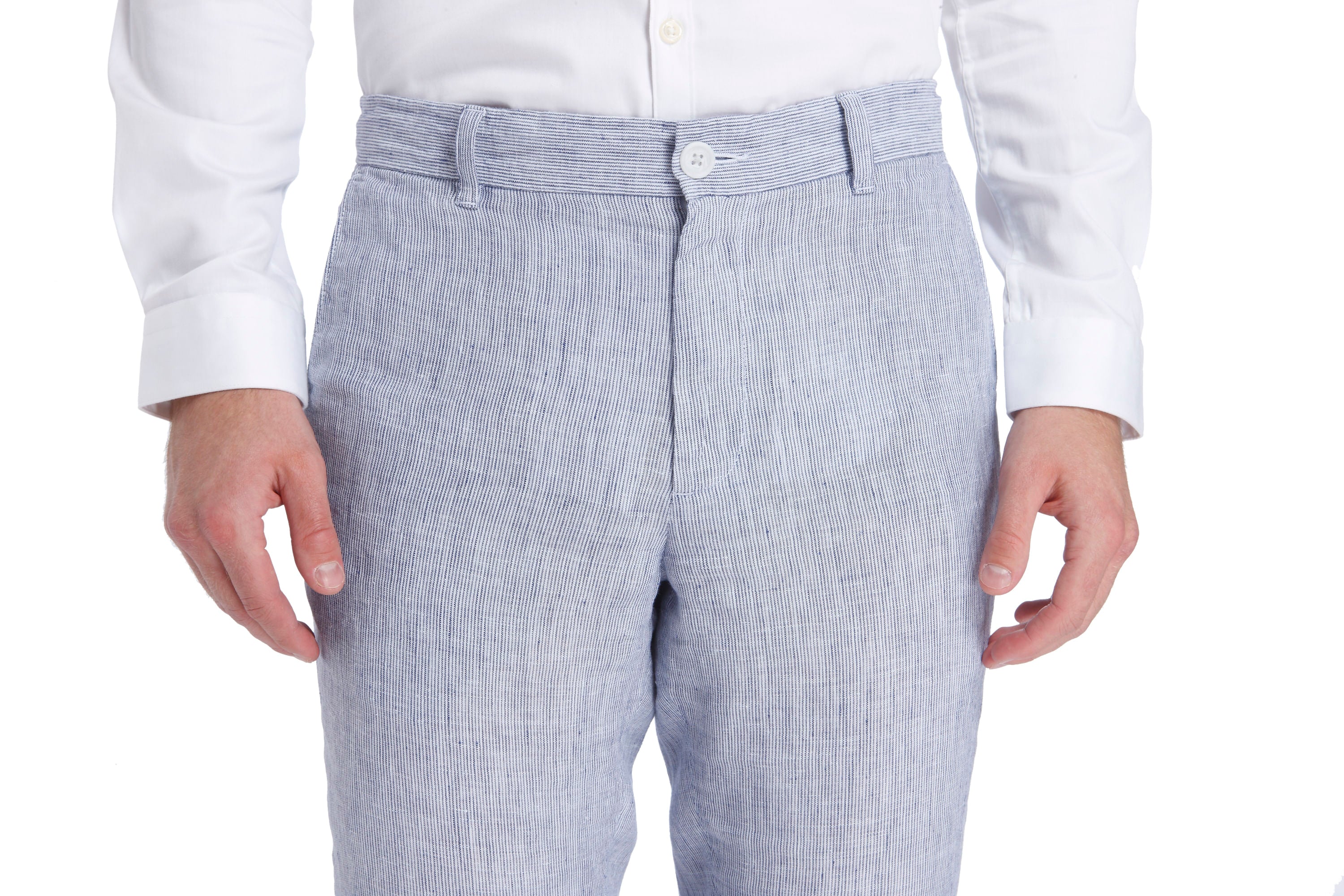 White Linen Trousers
