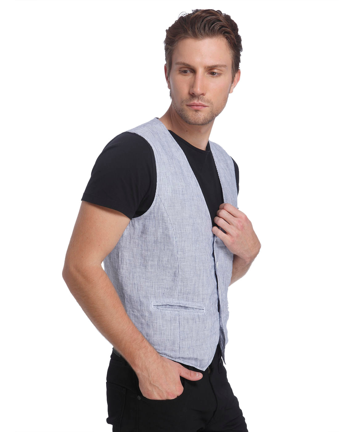 White Linen Waistcoat