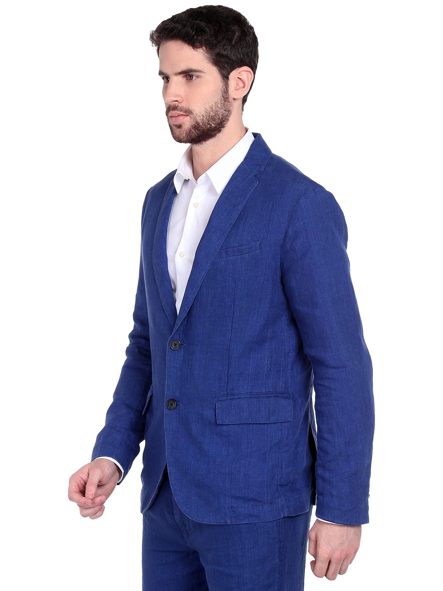 Blue Linen Blazer