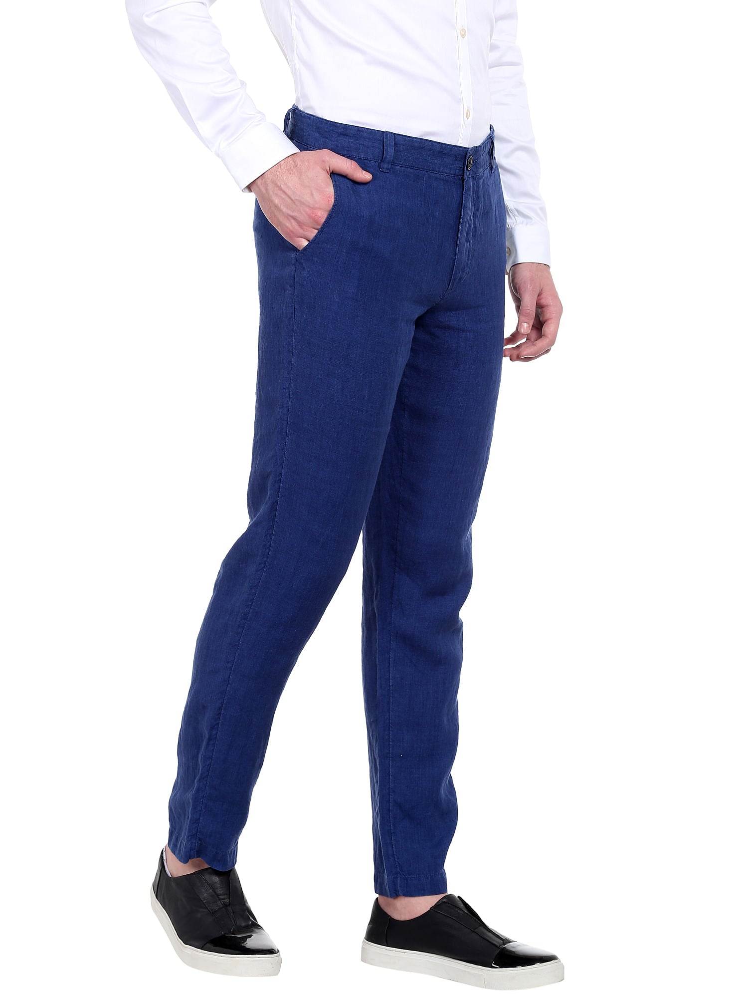 Blue Linen Trousers