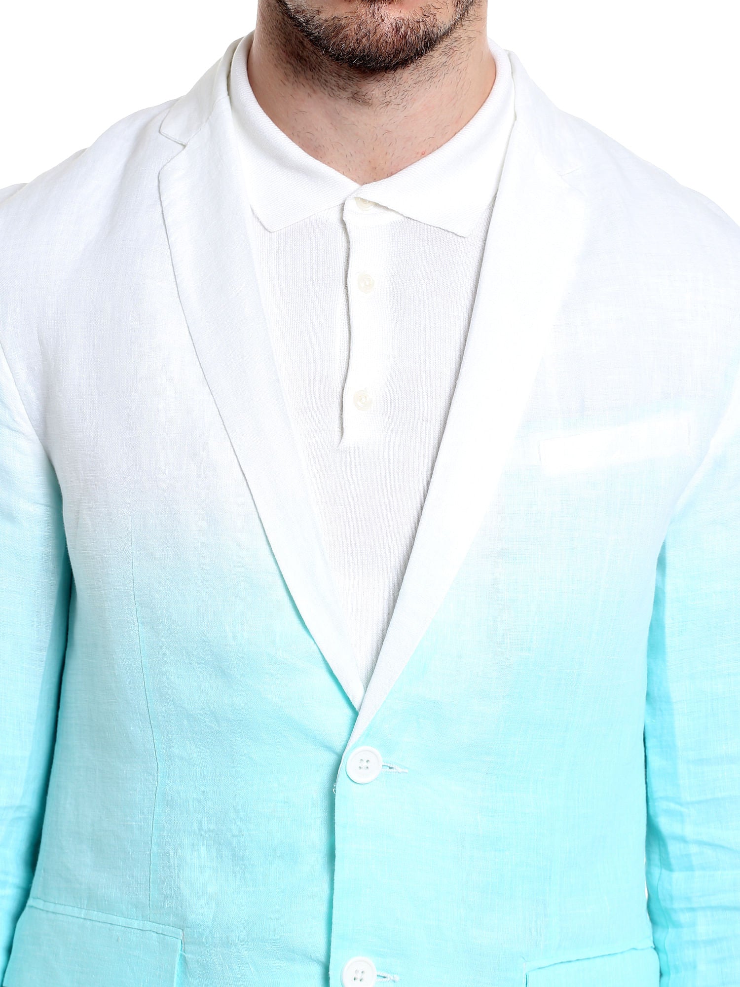 Mint Ombre Linen Blazer