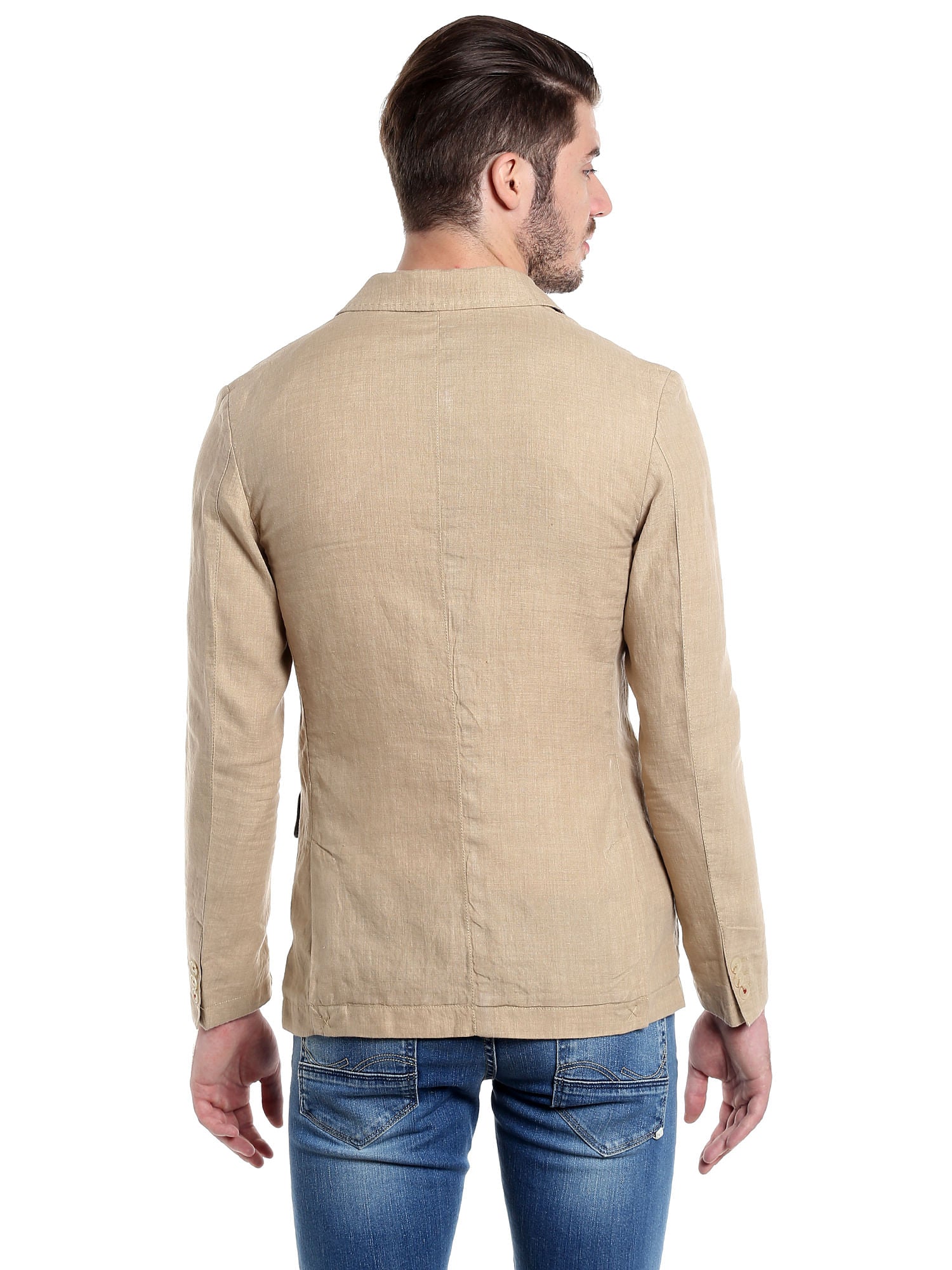 Beige Linen Blazer