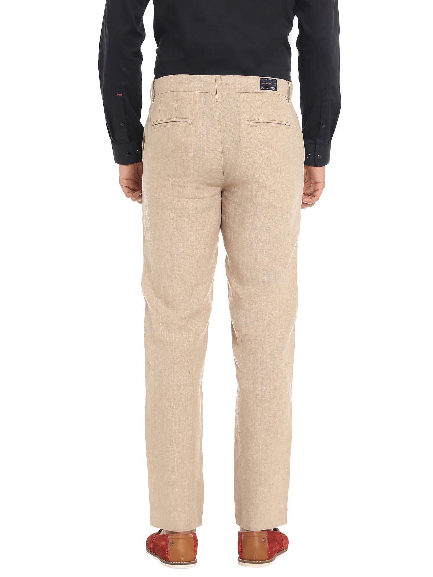 Beige Linen Trousers