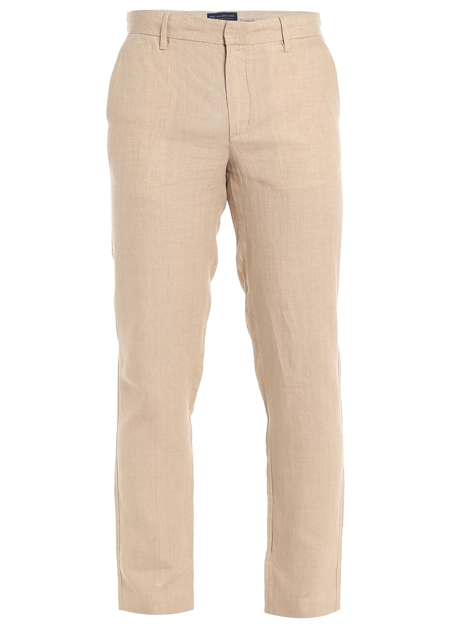 Beige Linen Trousers