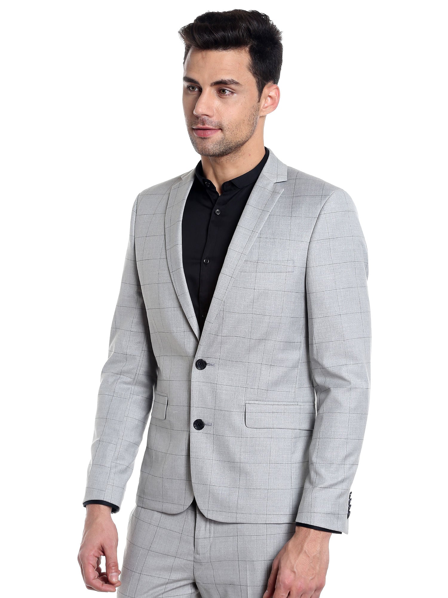 Grey Check Blazer