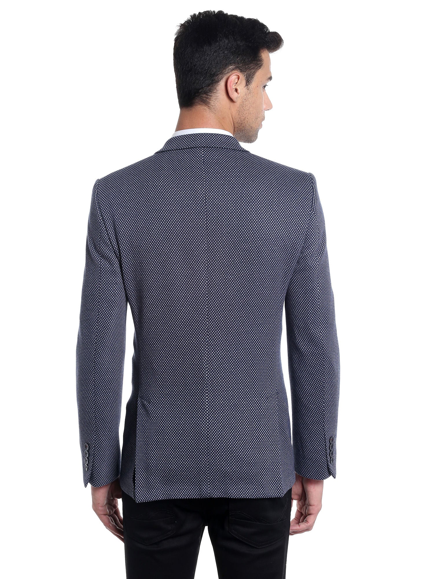 Blue Printed Blazer