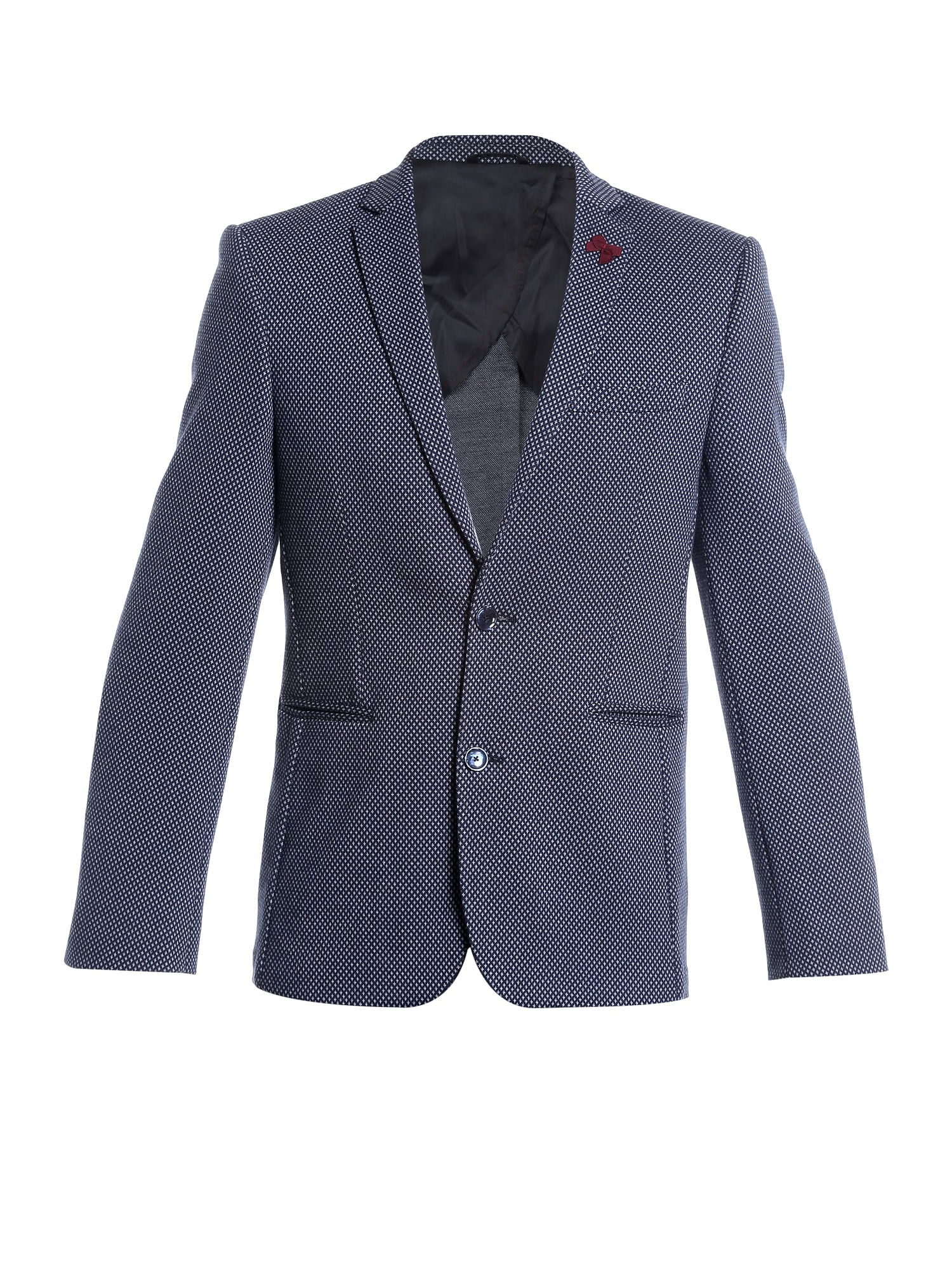 Blue Printed Blazer