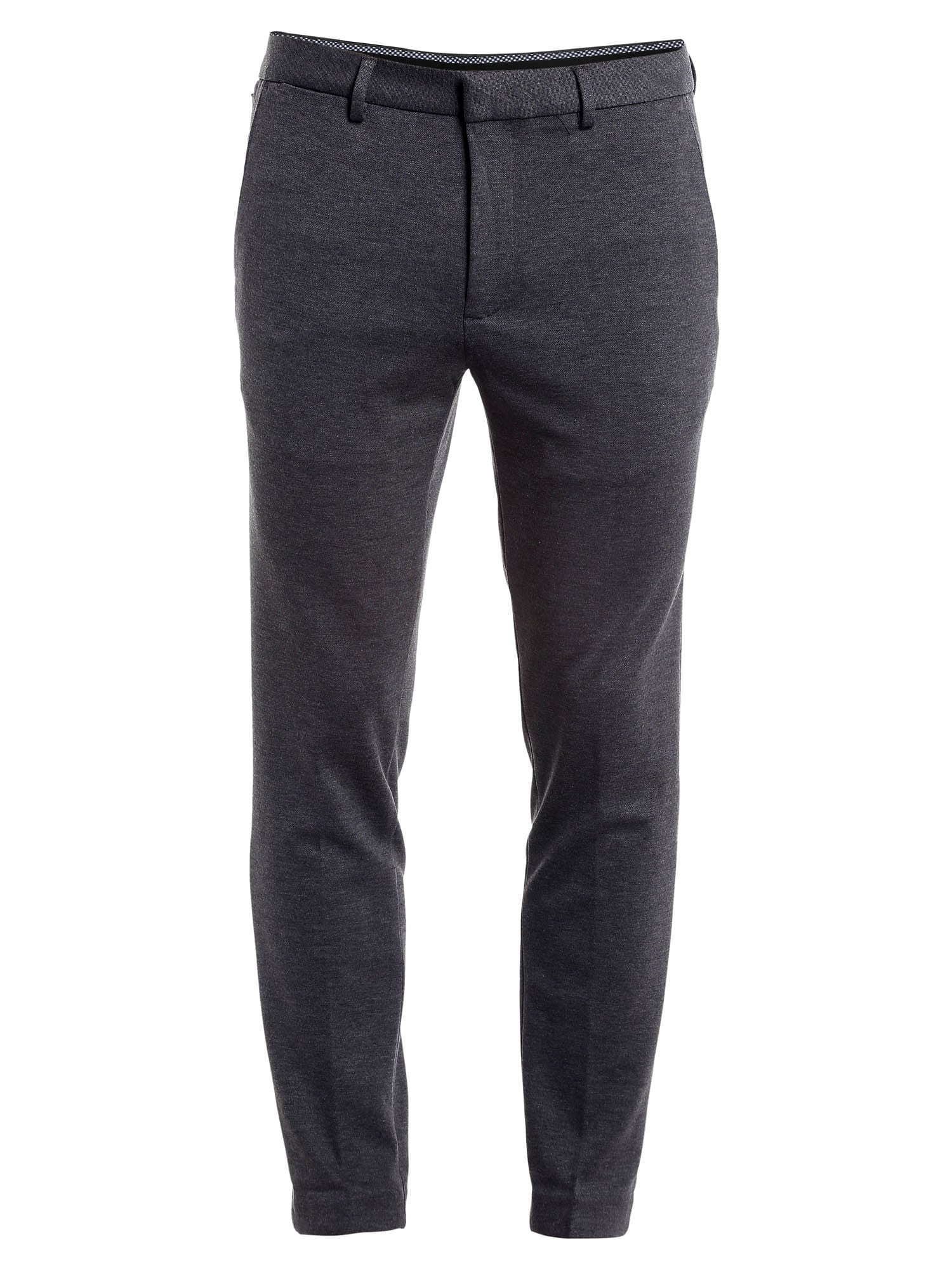 Charcoal Cropped Slim Fit Trouser