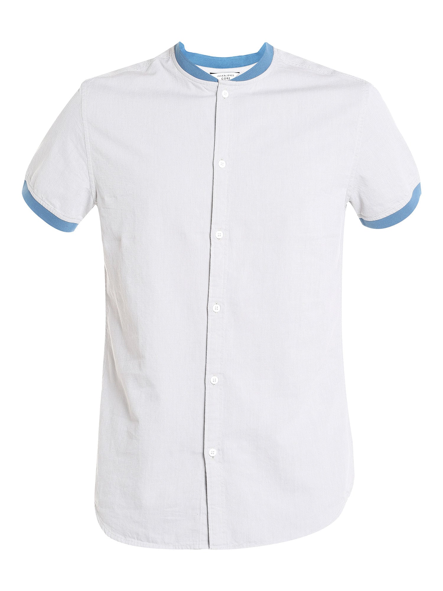 Off White Colour Blocked Slim Fit Shirt