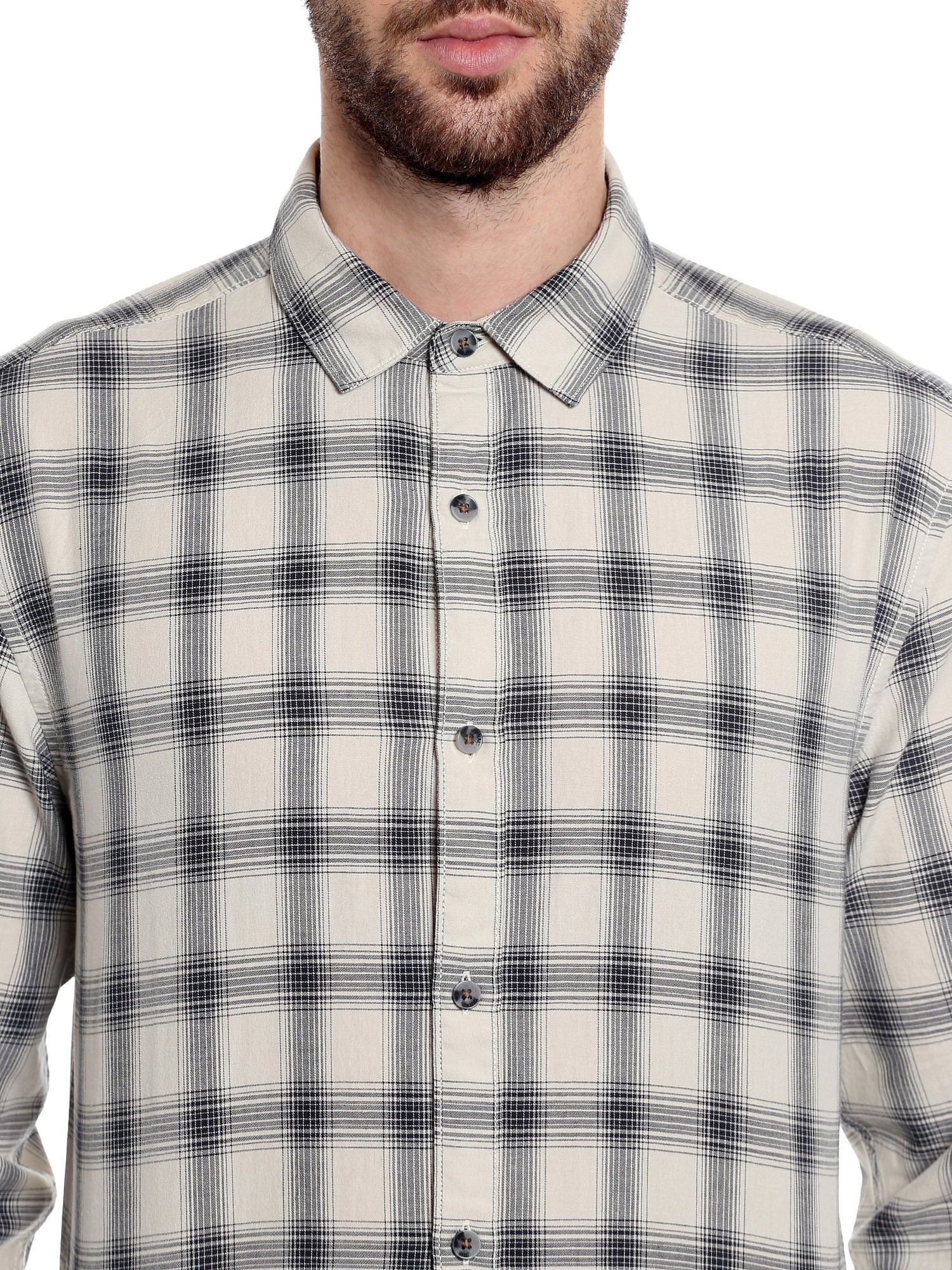 White Check Shirt