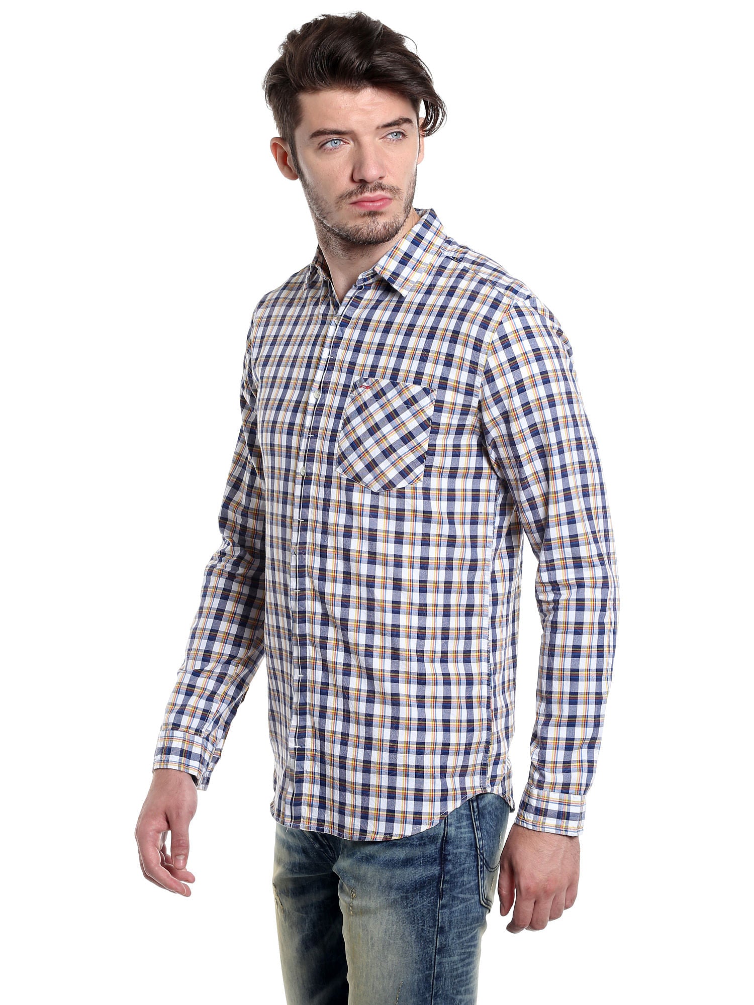 White Check Shirt
