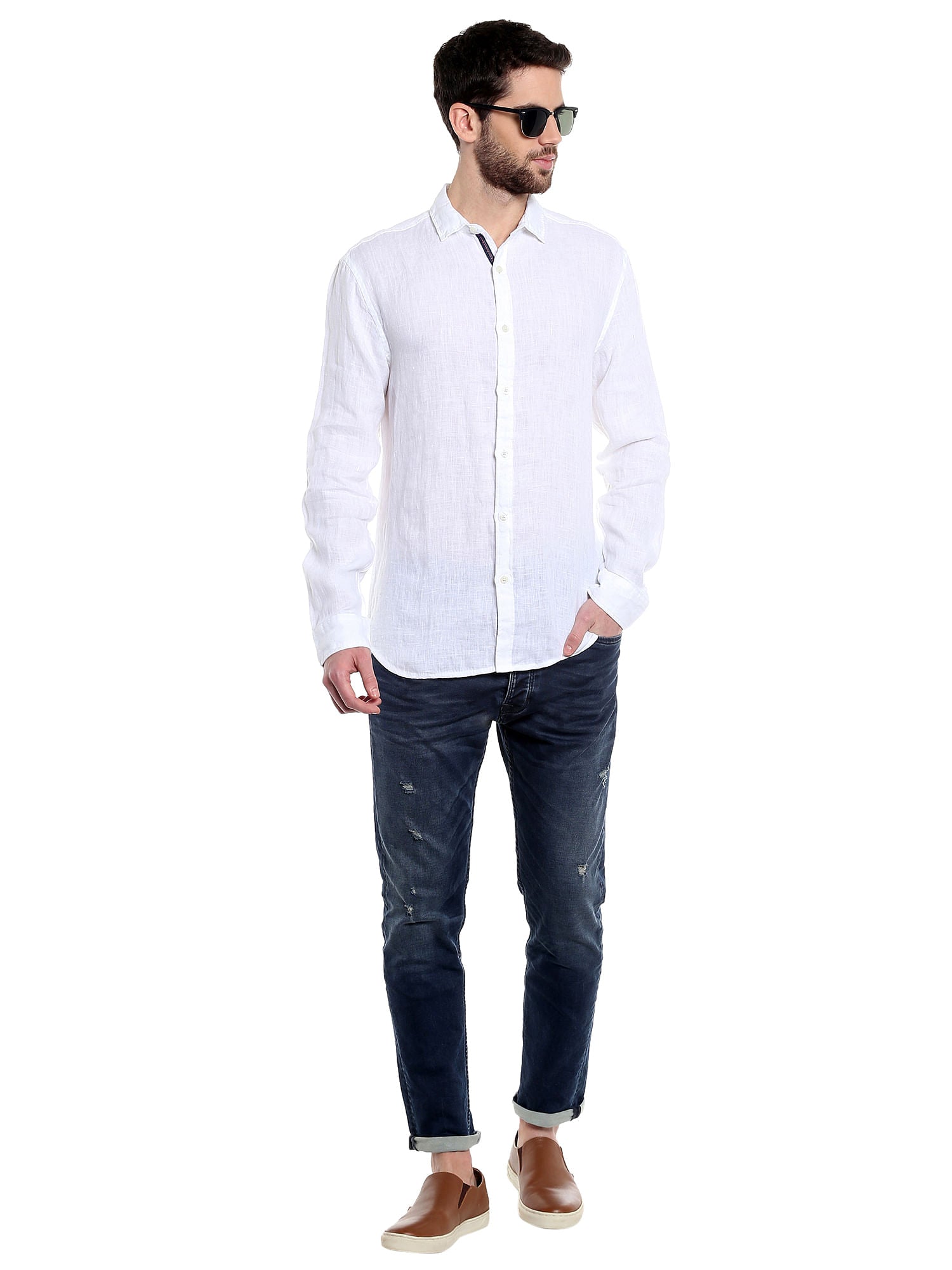 White Linen Shirt