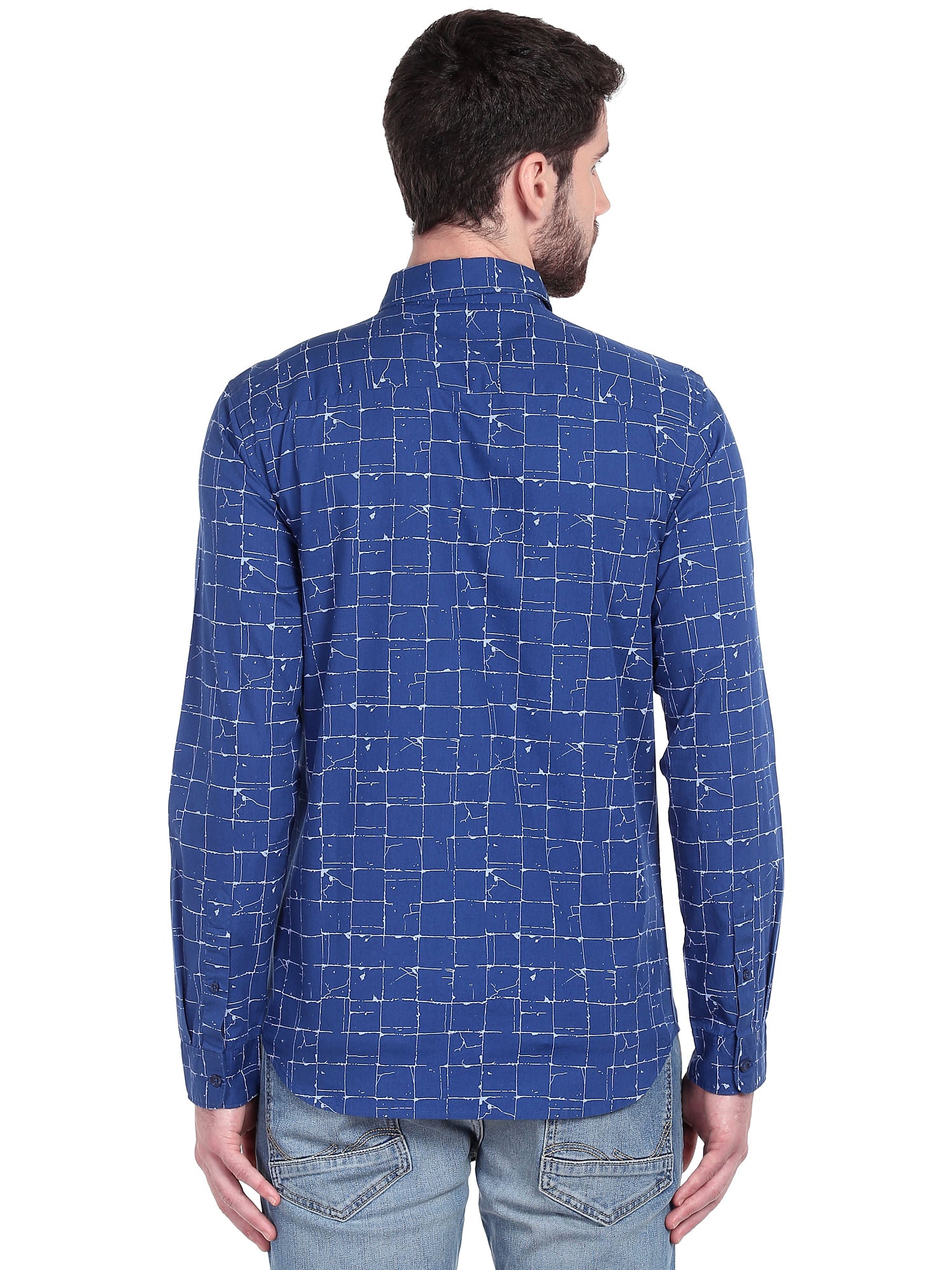 Blue Patterned Shirt