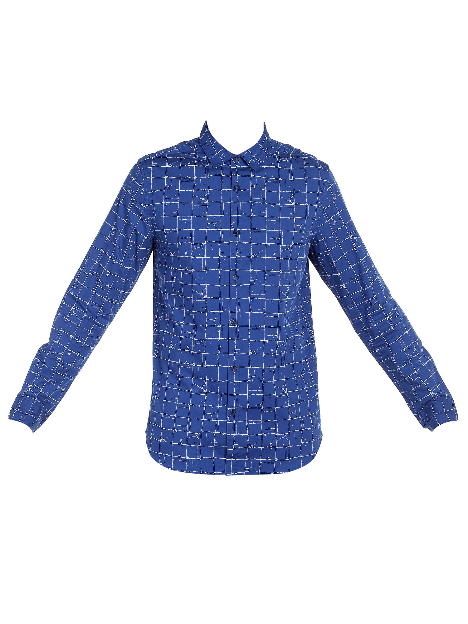 Blue Patterned Shirt