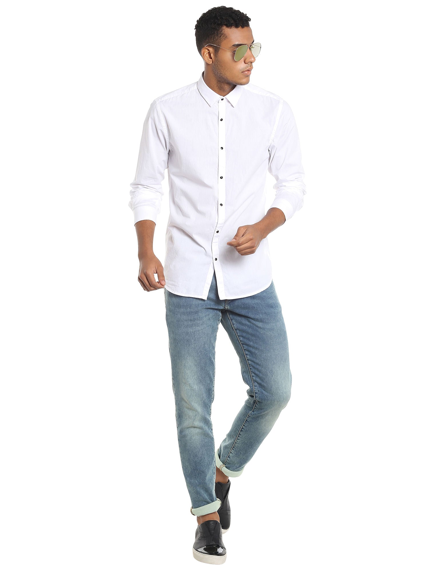 White Slim Fit Shirt
