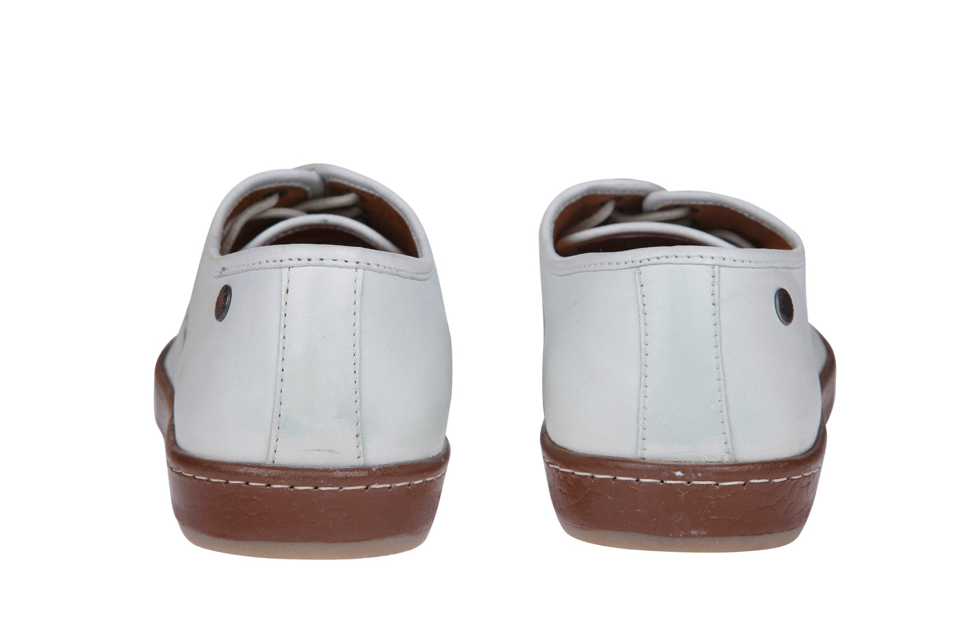 White Leather Formal Shoes
