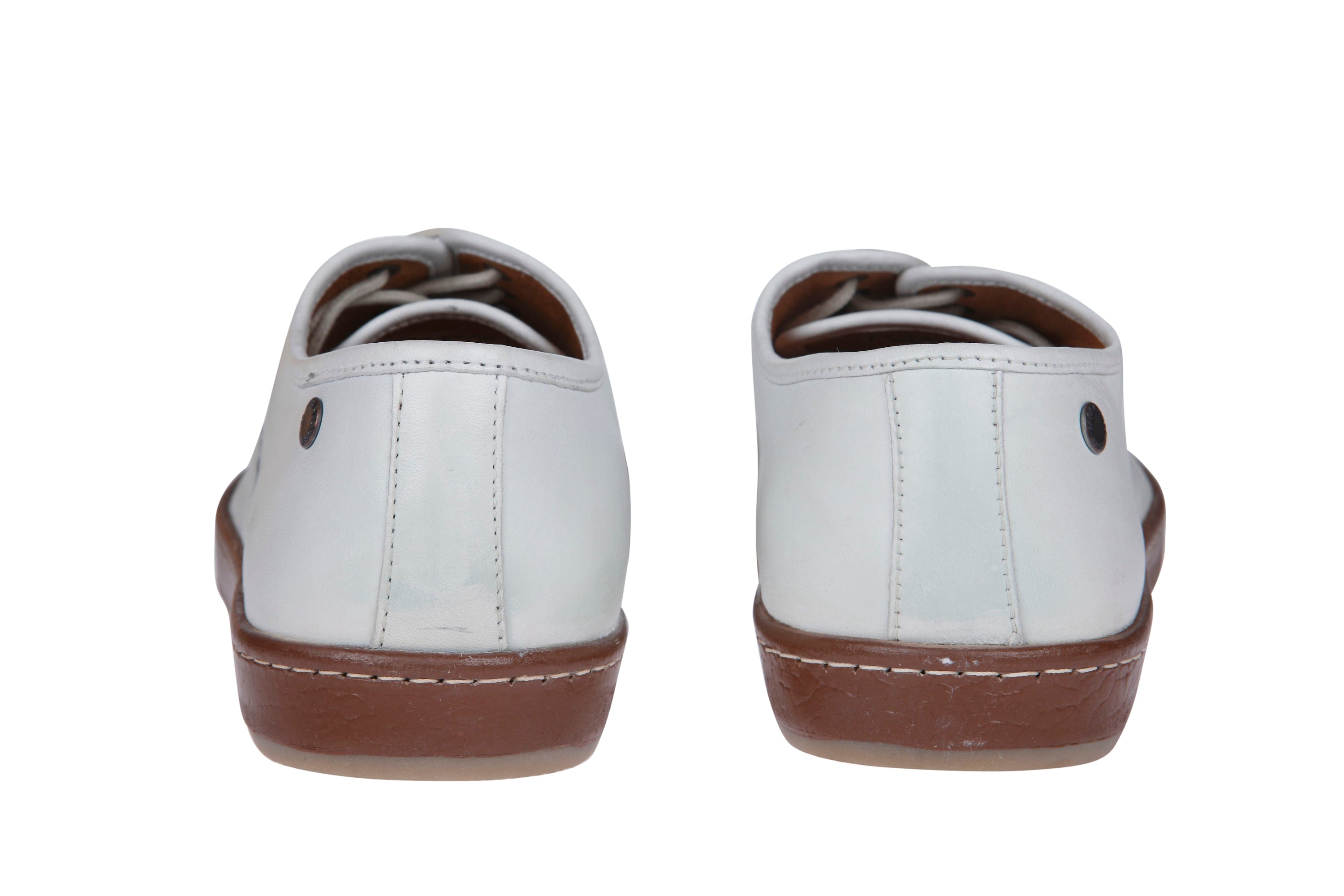 White Leather Formal Shoes