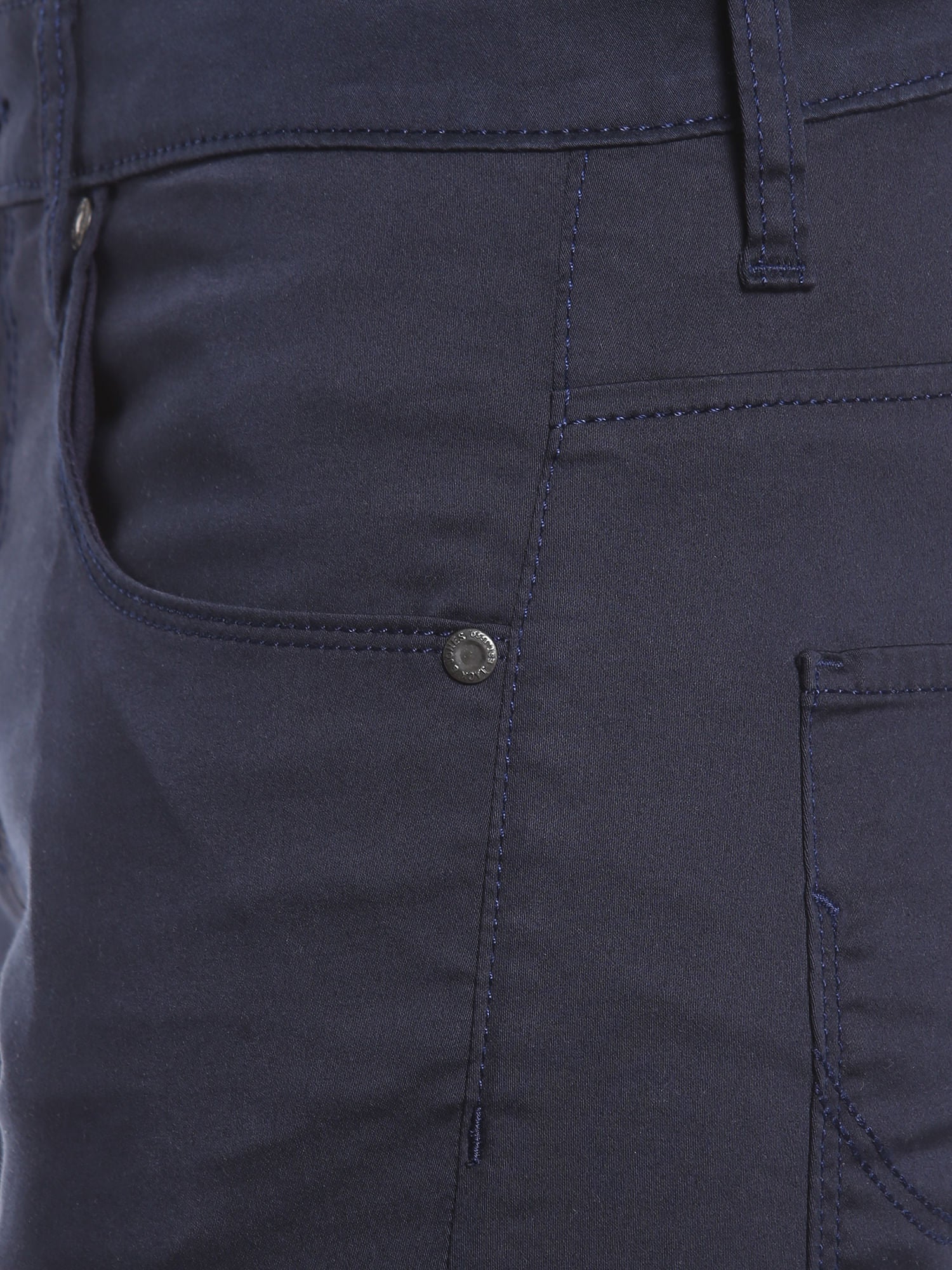 Navy Blue Relaxed Straight Pants