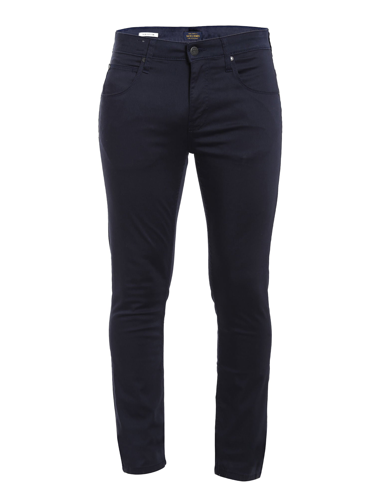 Navy Blue Relaxed Straight Pants