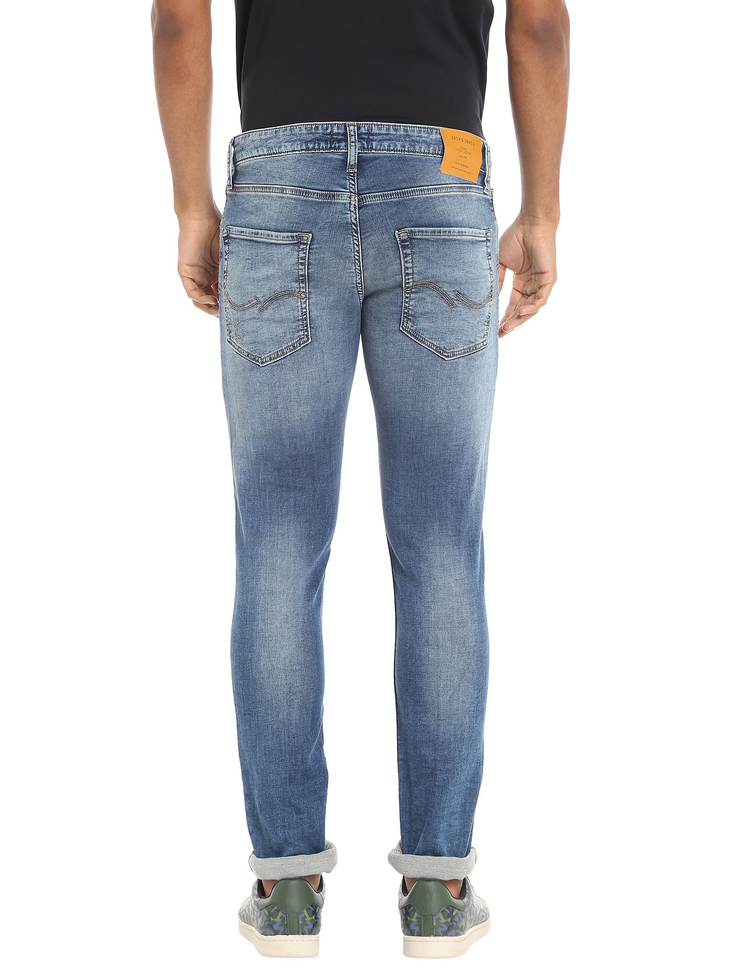 Blue Ripped Slim Jeans